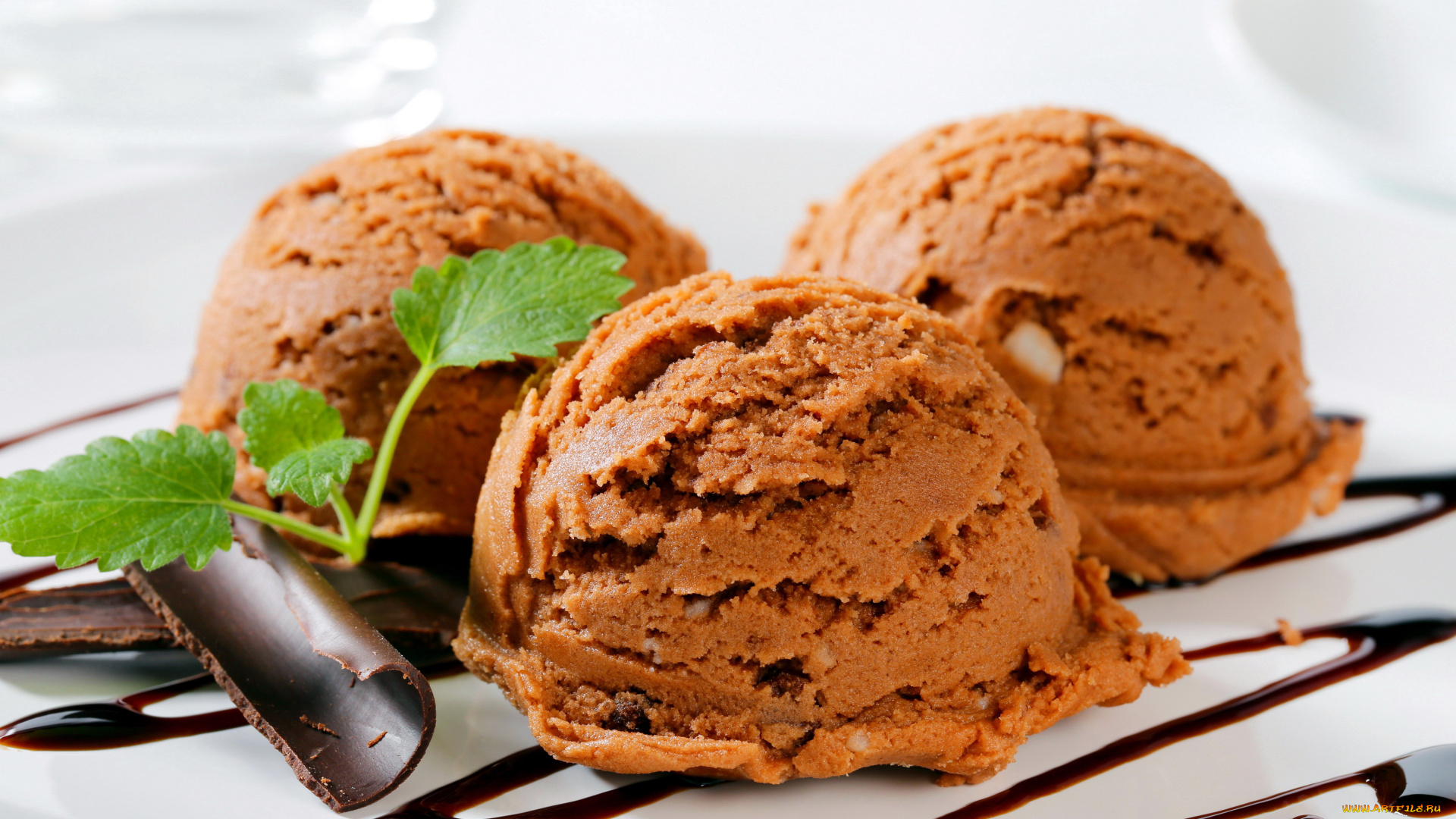 еда, мороженое, , десерты, мята, шоколад