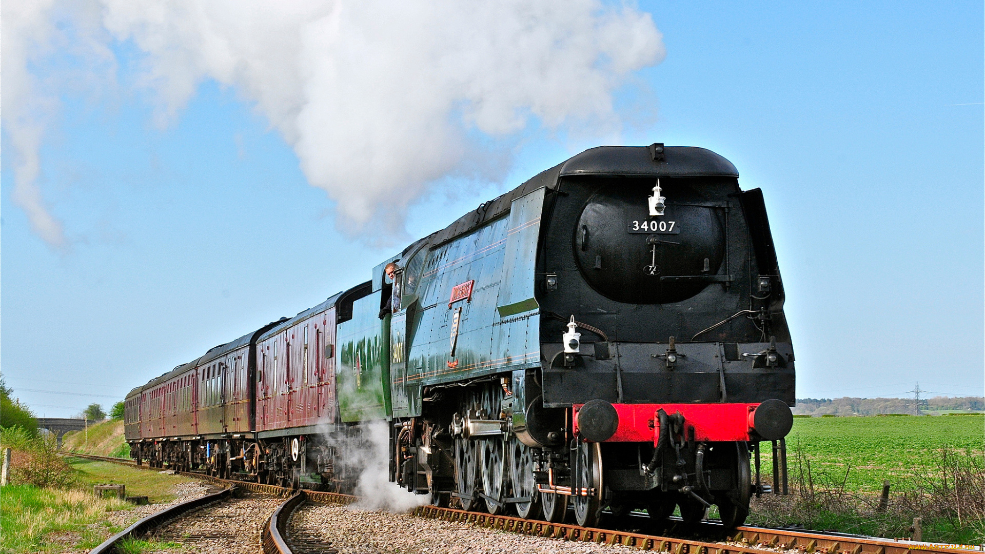 техника, паровозы, поезд, паровоз, рельсы