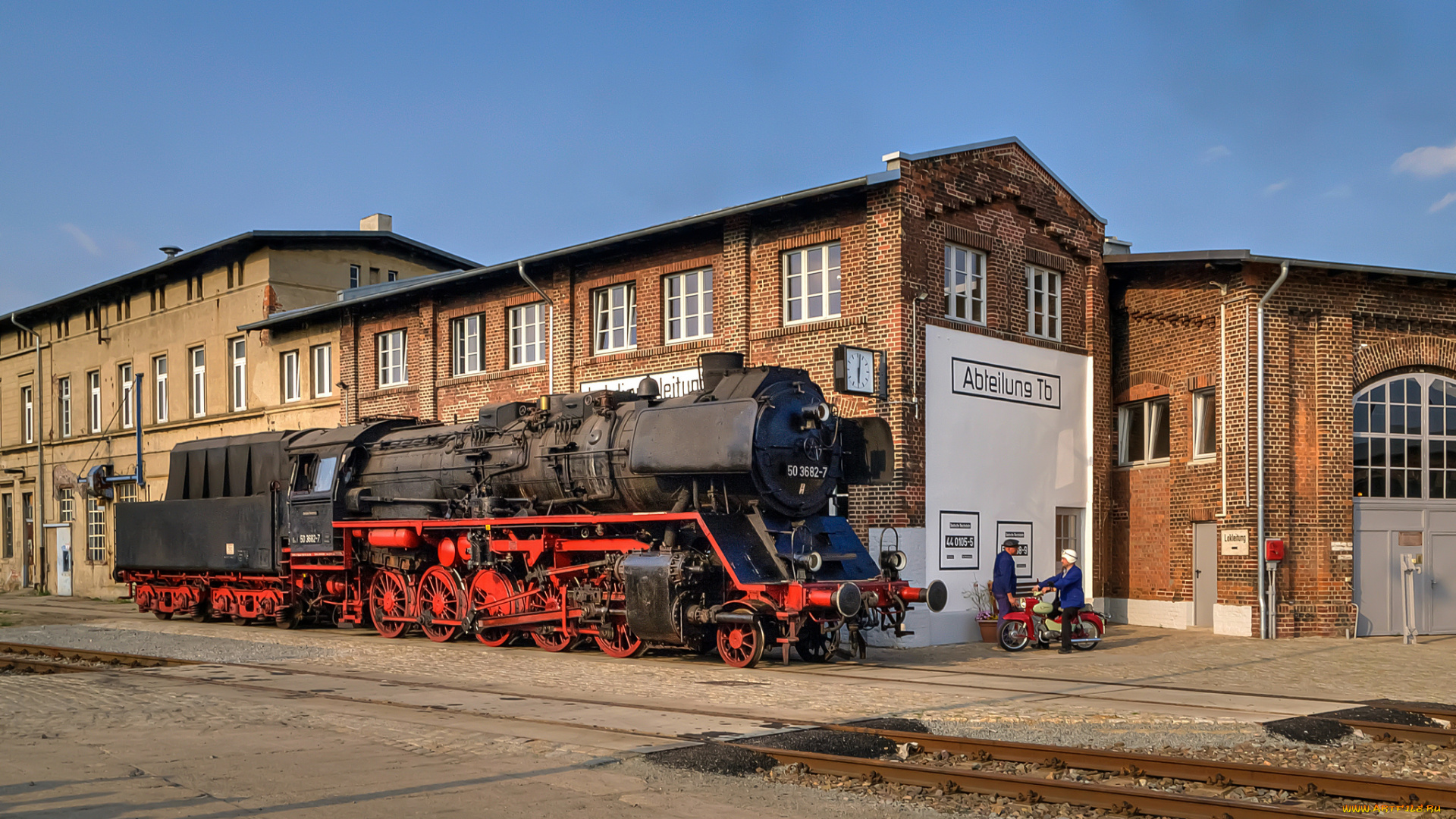 техника, паровозы, тендер, паровоз, рельсы