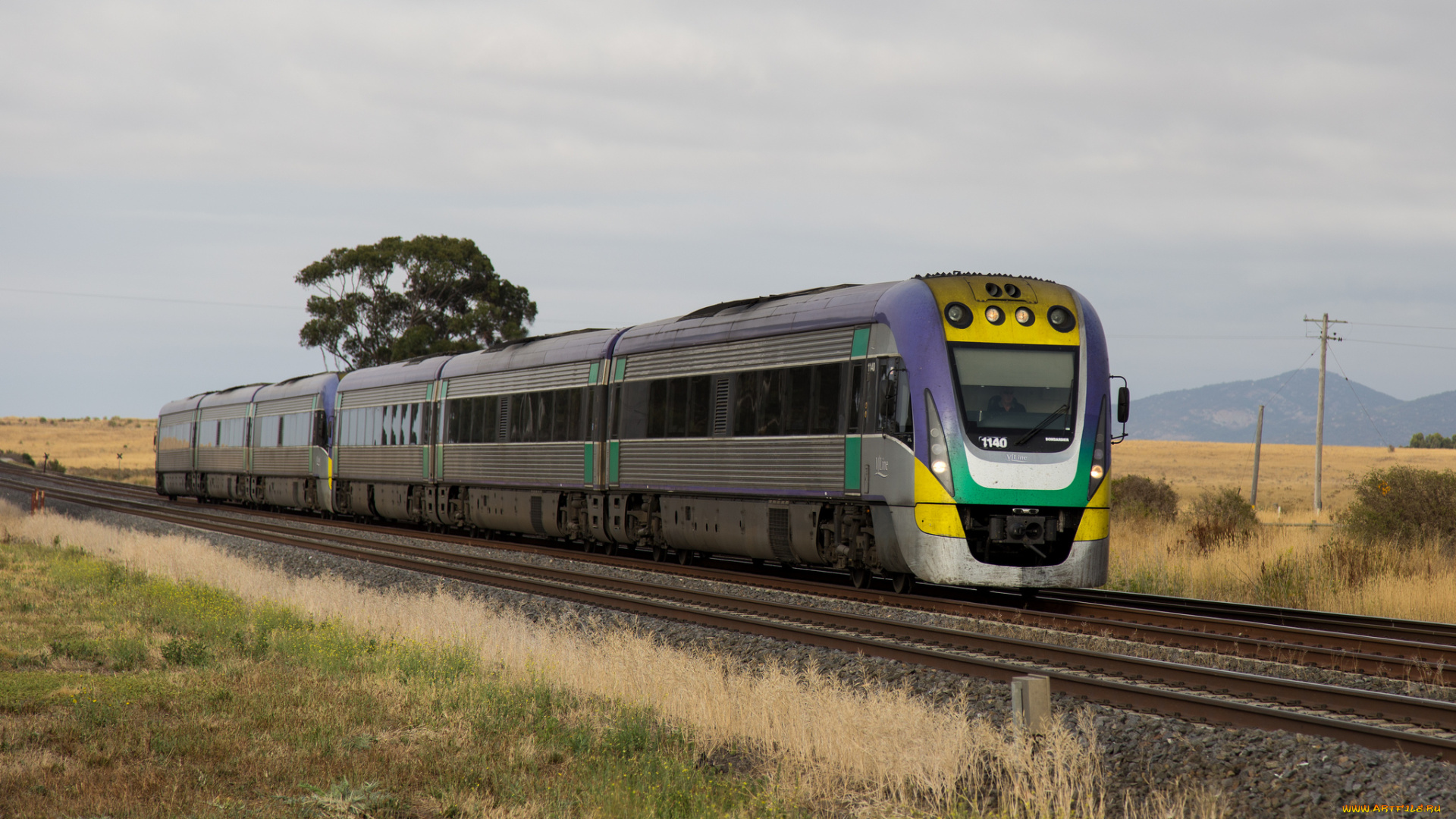 техника, поезда, вагоны, рельсы, локомотив