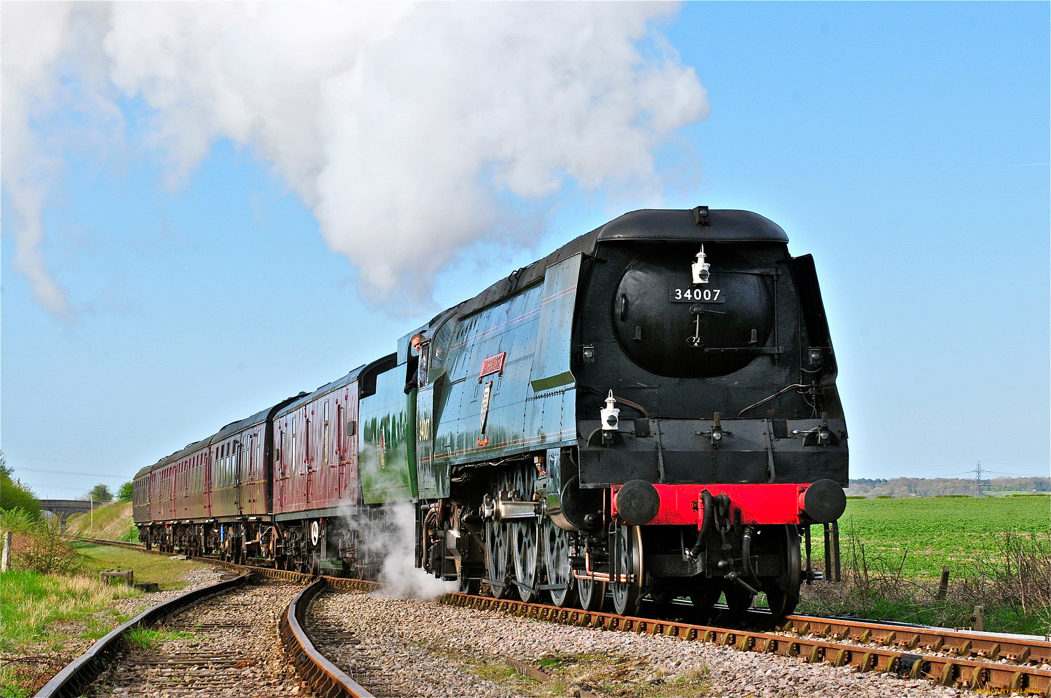 техника, паровозы, поезд, паровоз, рельсы