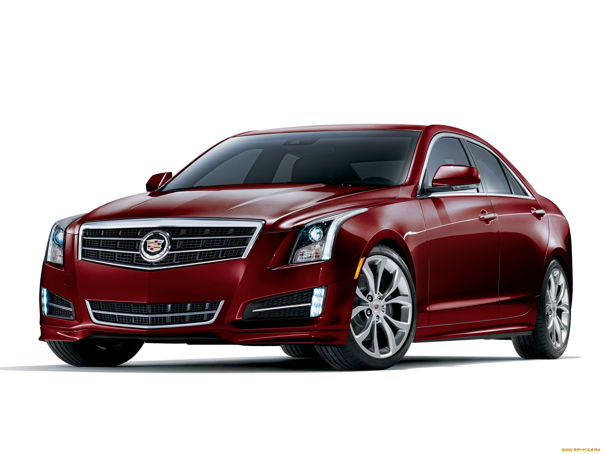автомобили, cadillac, ats, crimson, sport, 2014, красный