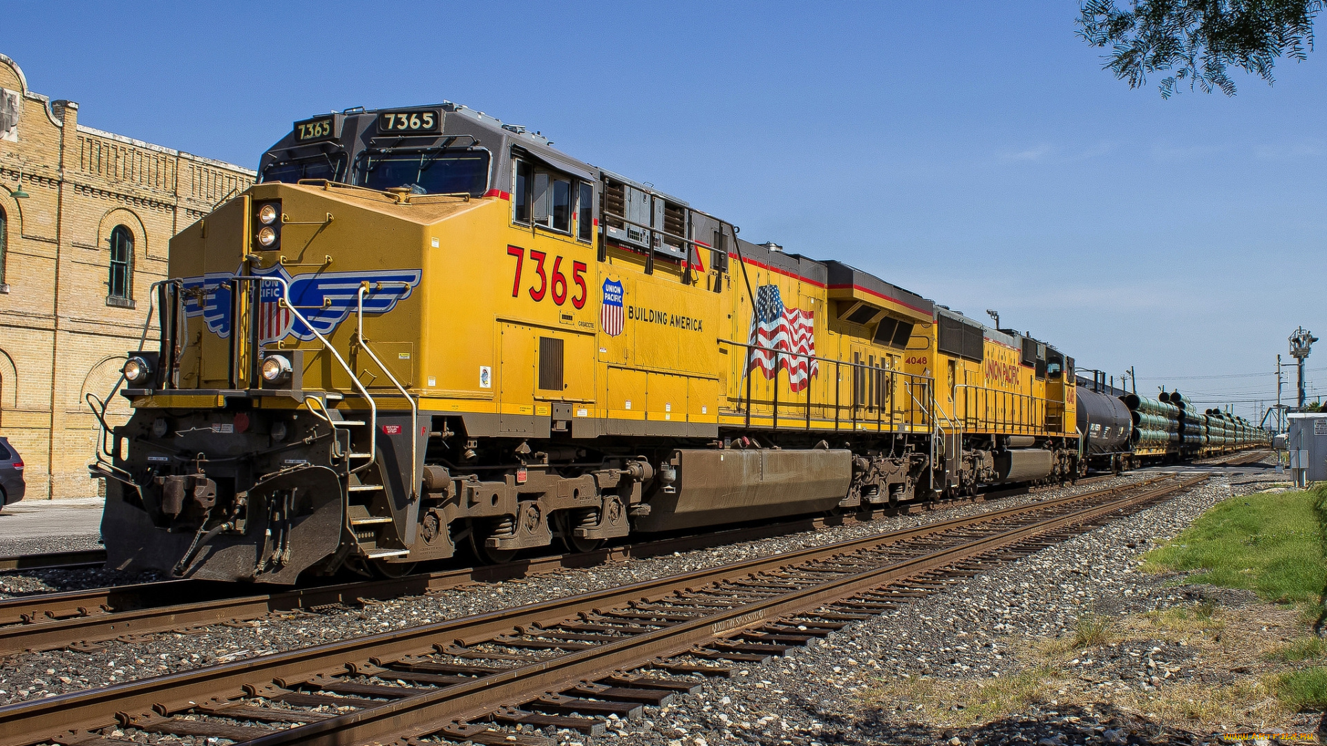 техника, поезда, локомотив, дорога, железная, состав