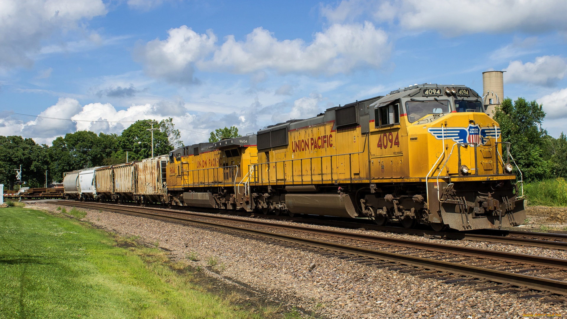 техника, поезда, состав, локомотив, дорога, железная