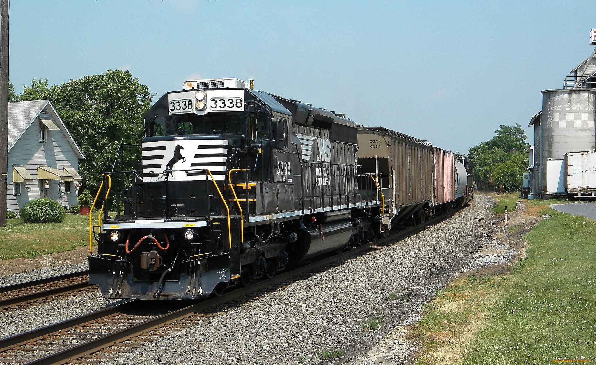 техника, поезда, дорога, локомотив, состав, железная