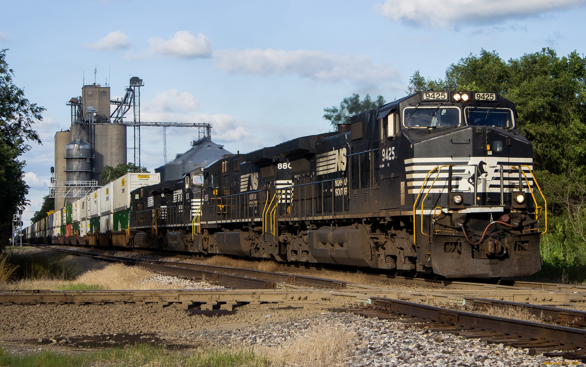 техника, поезда, локомотив, дорога, железная, состав