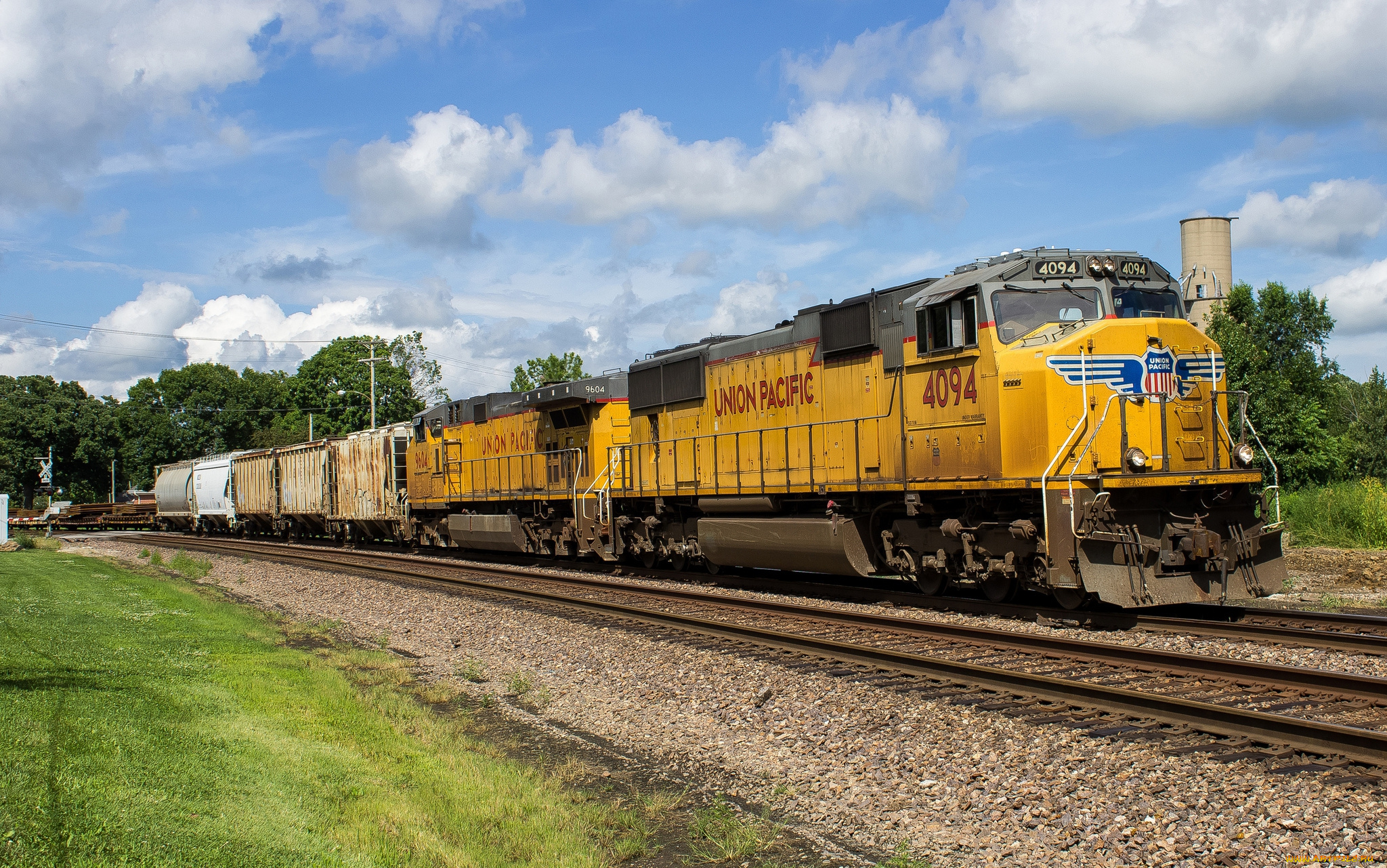 техника, поезда, состав, локомотив, дорога, железная