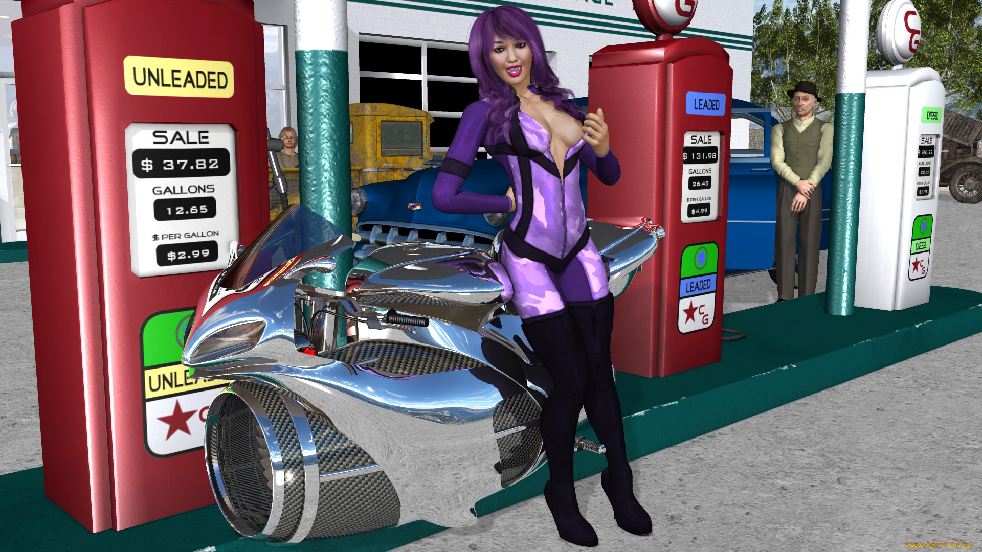 3д, графика, фантазия, , fantasy, взгляд, девушка, азс, мужчина, фон