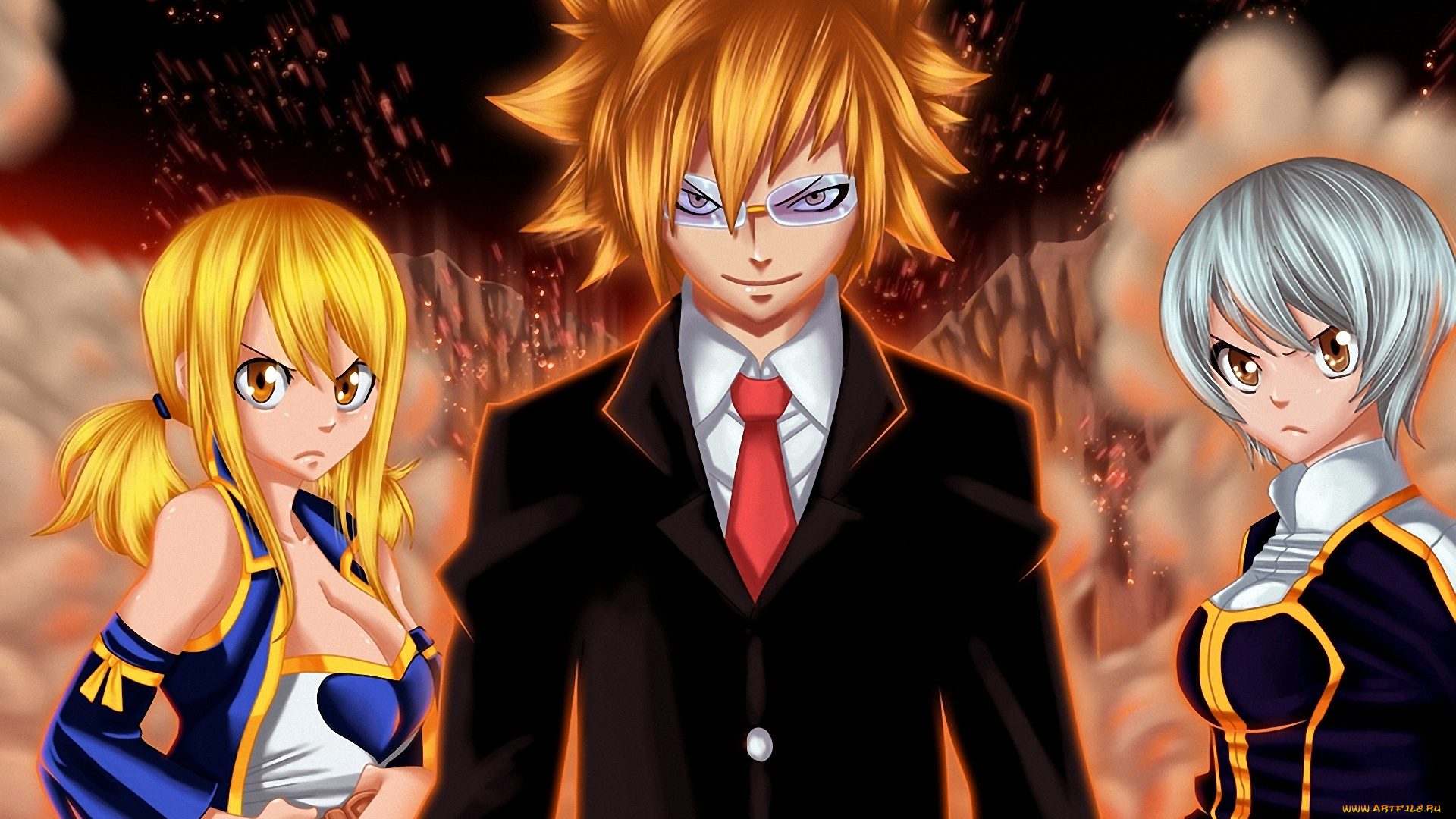 аниме, fairy, tail, дух, чародей, маг, волшебники, lucy, yukino, loki, лев, звезды