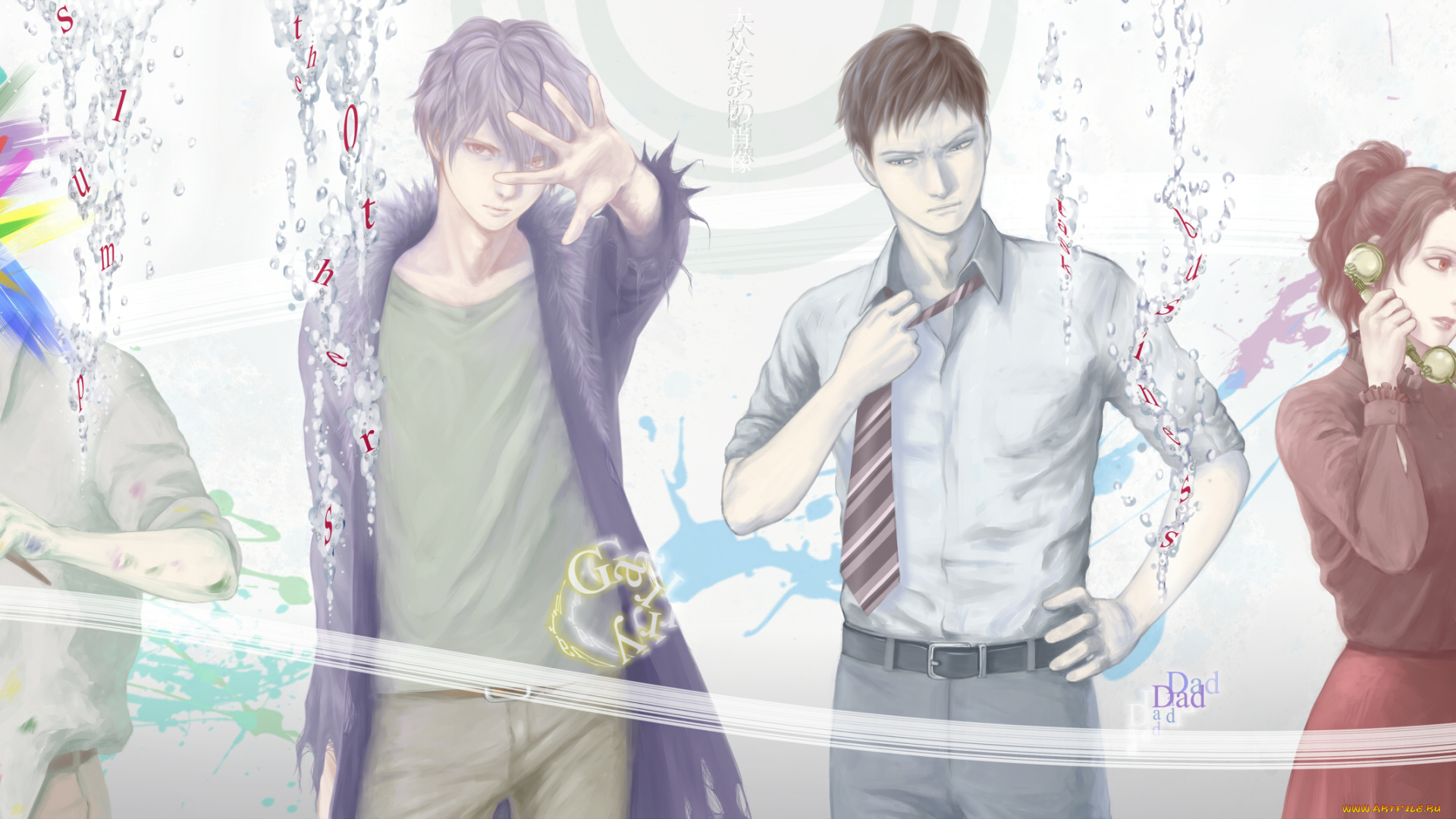 аниме, ib, парень, девушка, иб