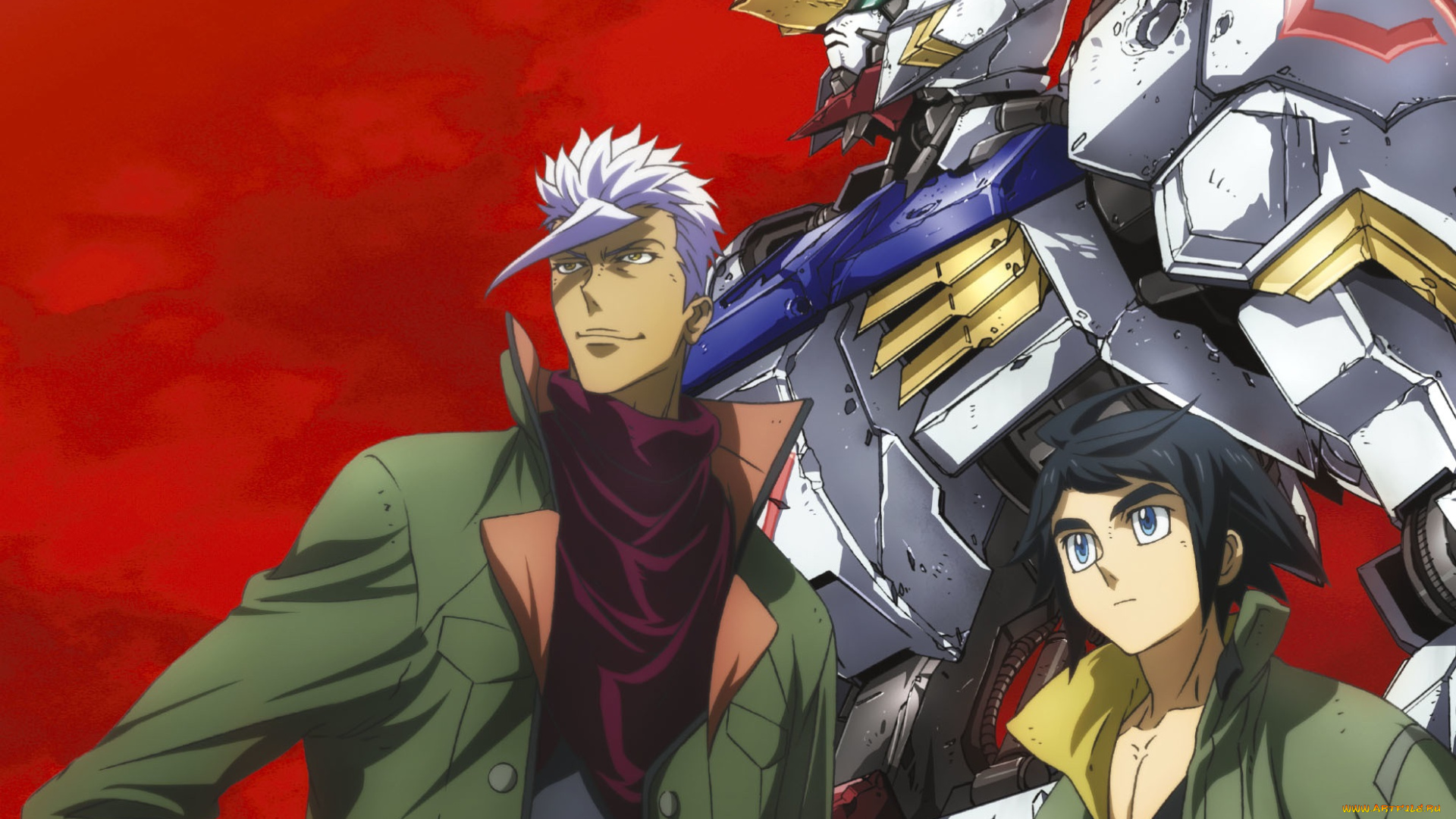 аниме, mobile, suit, gundam, парни