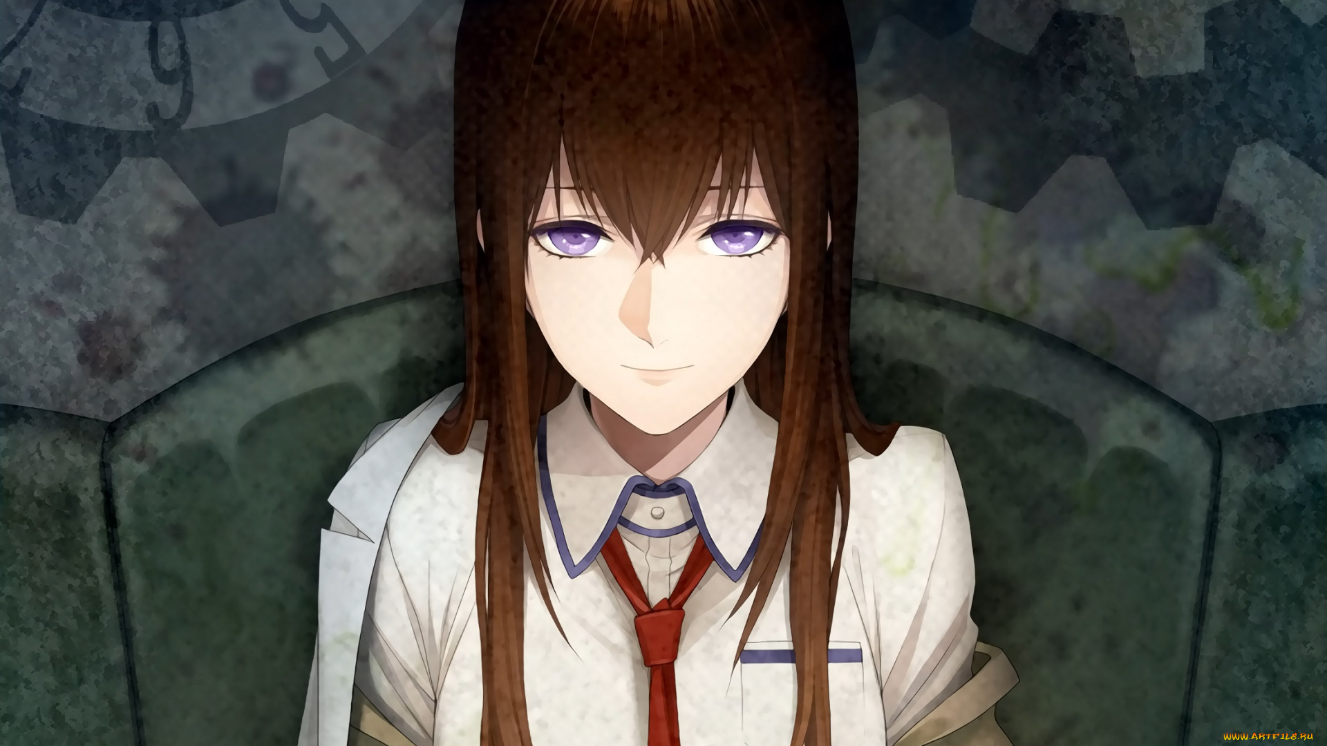 аниме, steins, gate, девушка