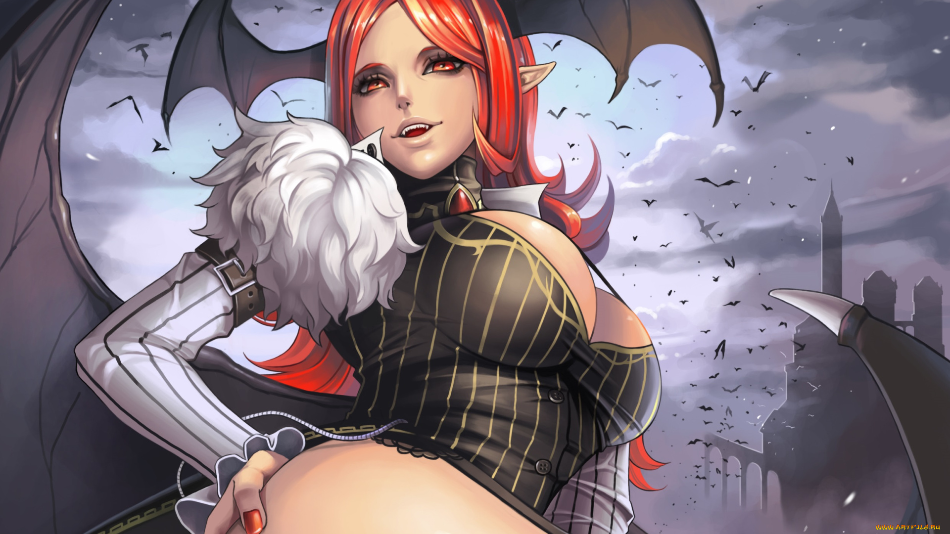 аниме, touhou, koakuma, dantewontdie