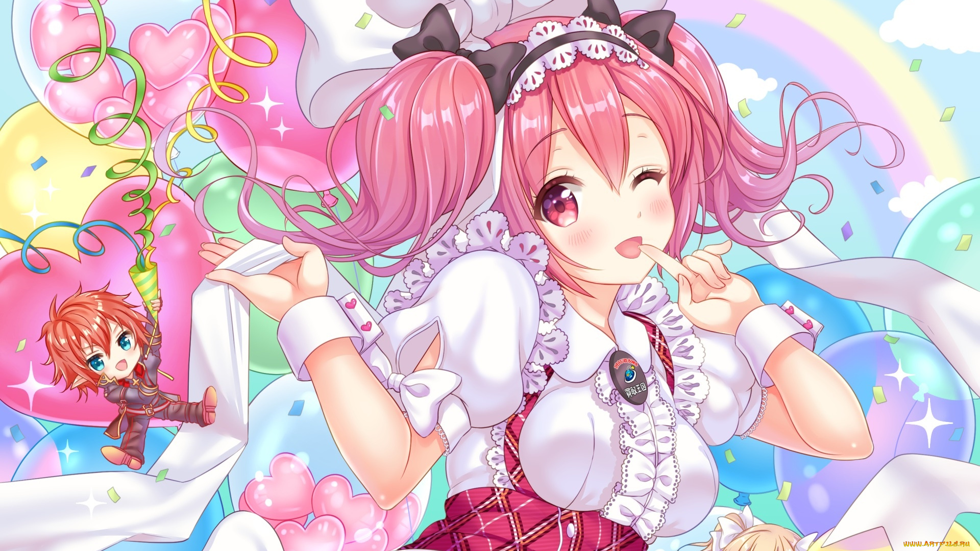 аниме, unknown, , другое, девушка, взгляд, фон