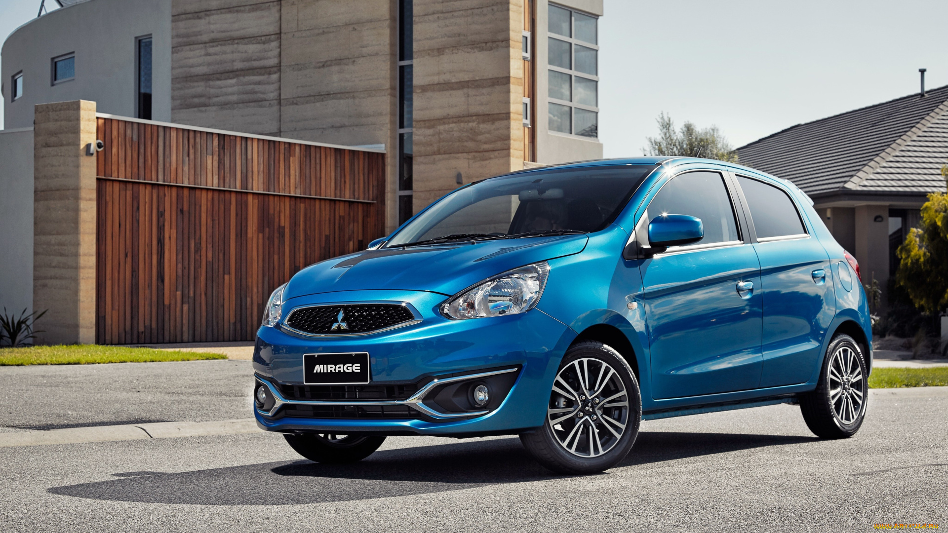 автомобили, mitsubishi, au-spec, 2016г, синий, mirage