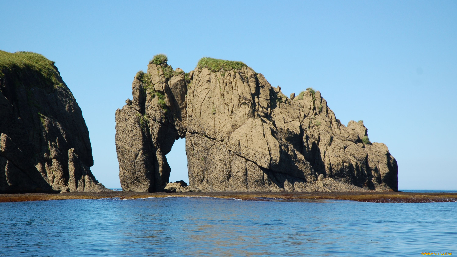 курилы, природа, побережье, море, скалы