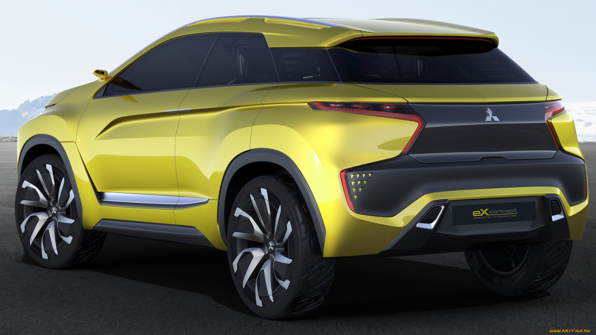mitsubishi, ex, concept, electric, crossover, автомобили, 3д, crossover, electric, concept, ex, mitsubishi