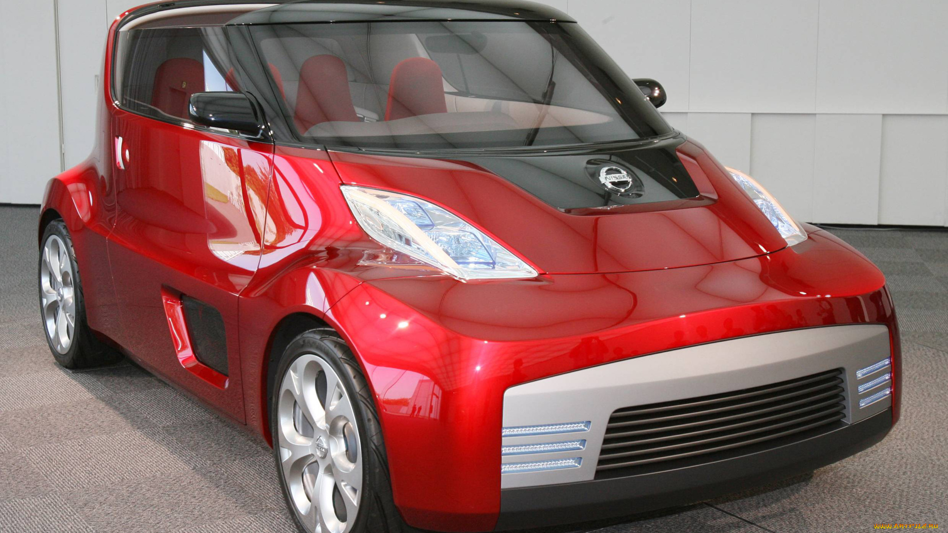 nissan, mini, concept, автомобили, nissan, datsun, выставка, concept, mini, автосалон, красный