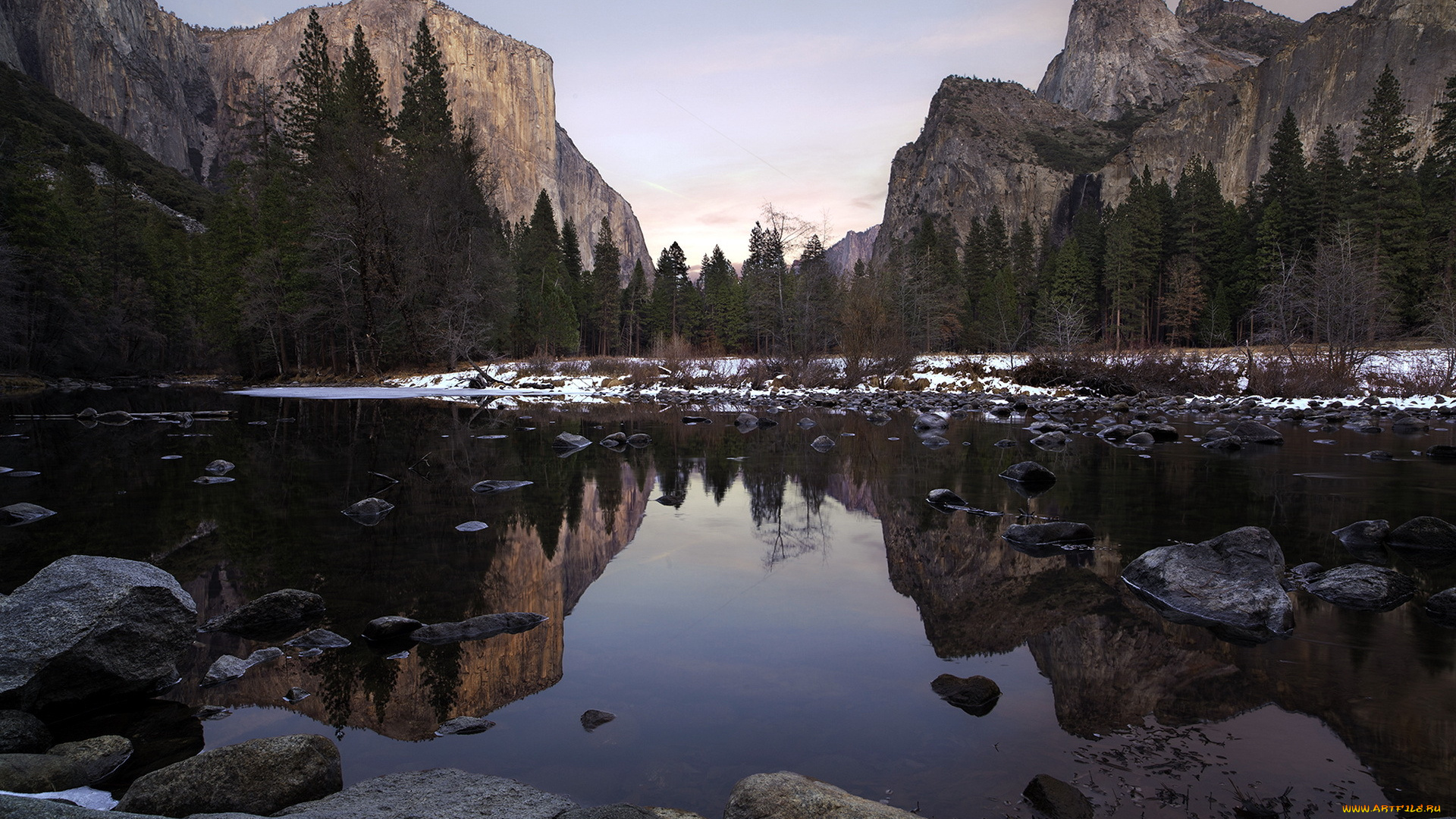 природа, реки, озера, йосемити, река, скалы, горы