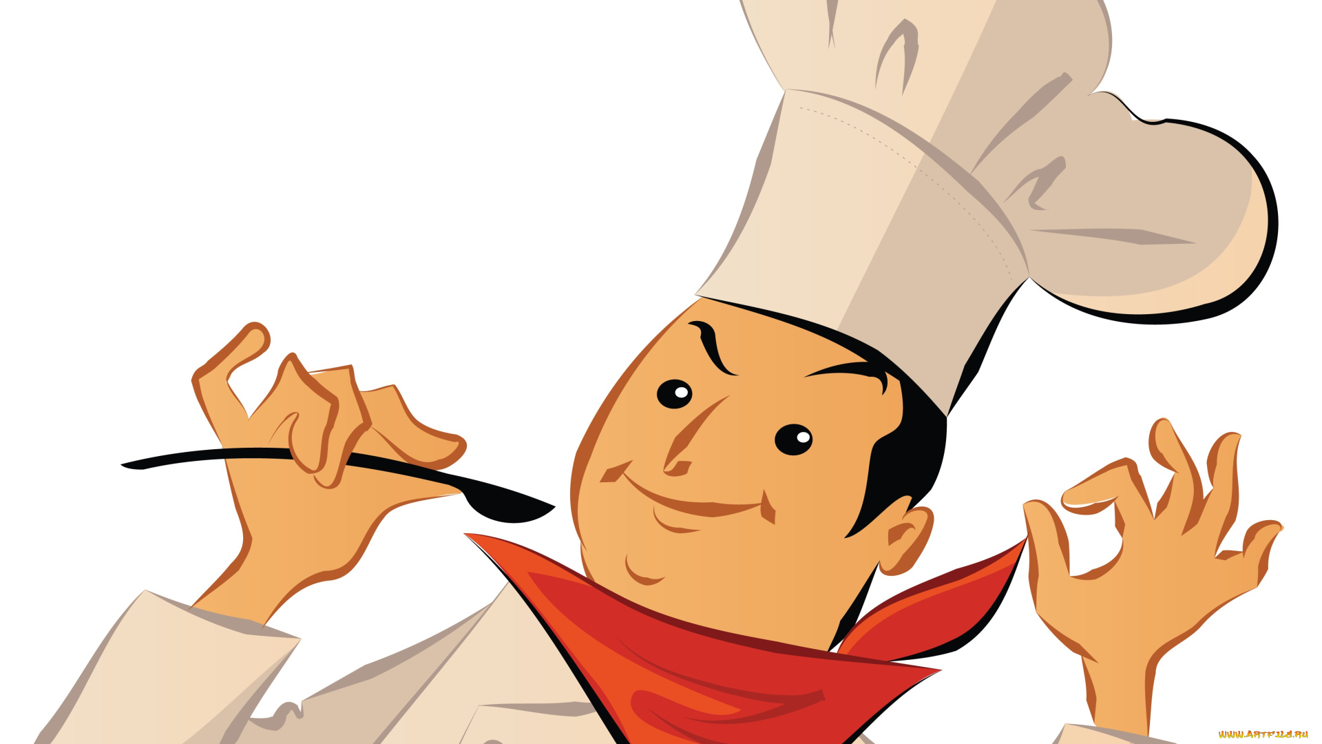 векторная, графика, люди, , people, повар