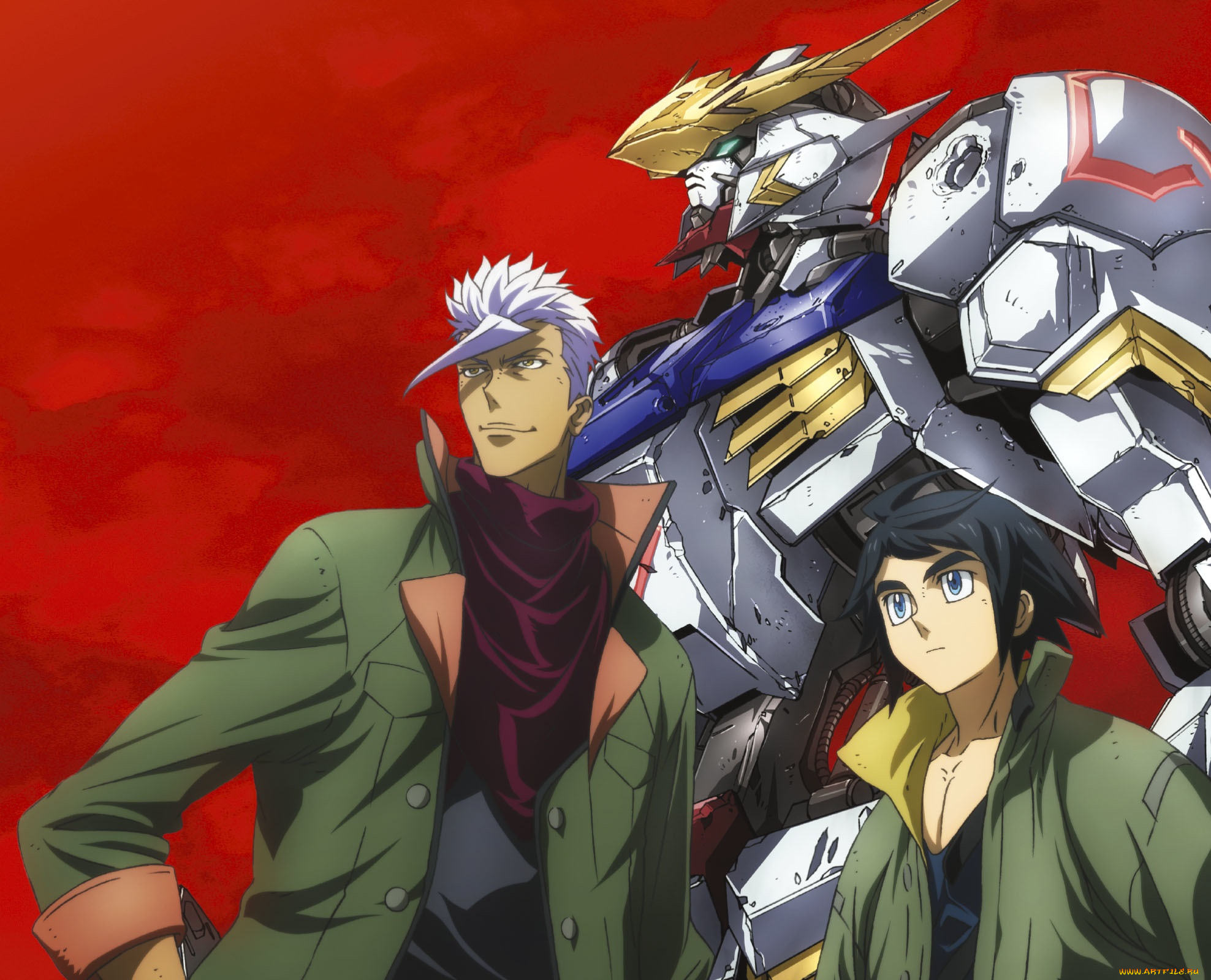 аниме, mobile, suit, gundam, парни