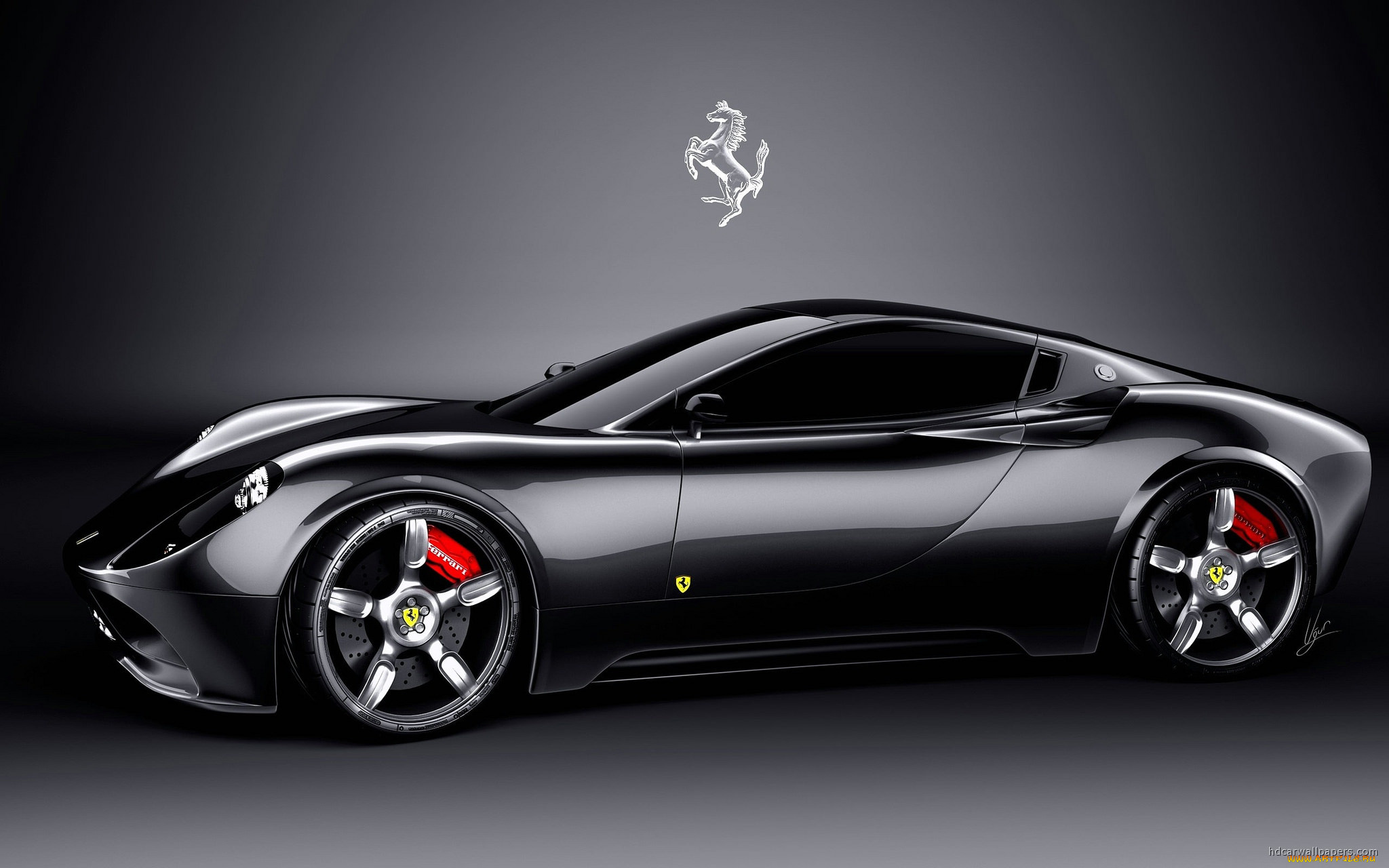 2016, new, ferrari, автомобили, 3д, спорткар