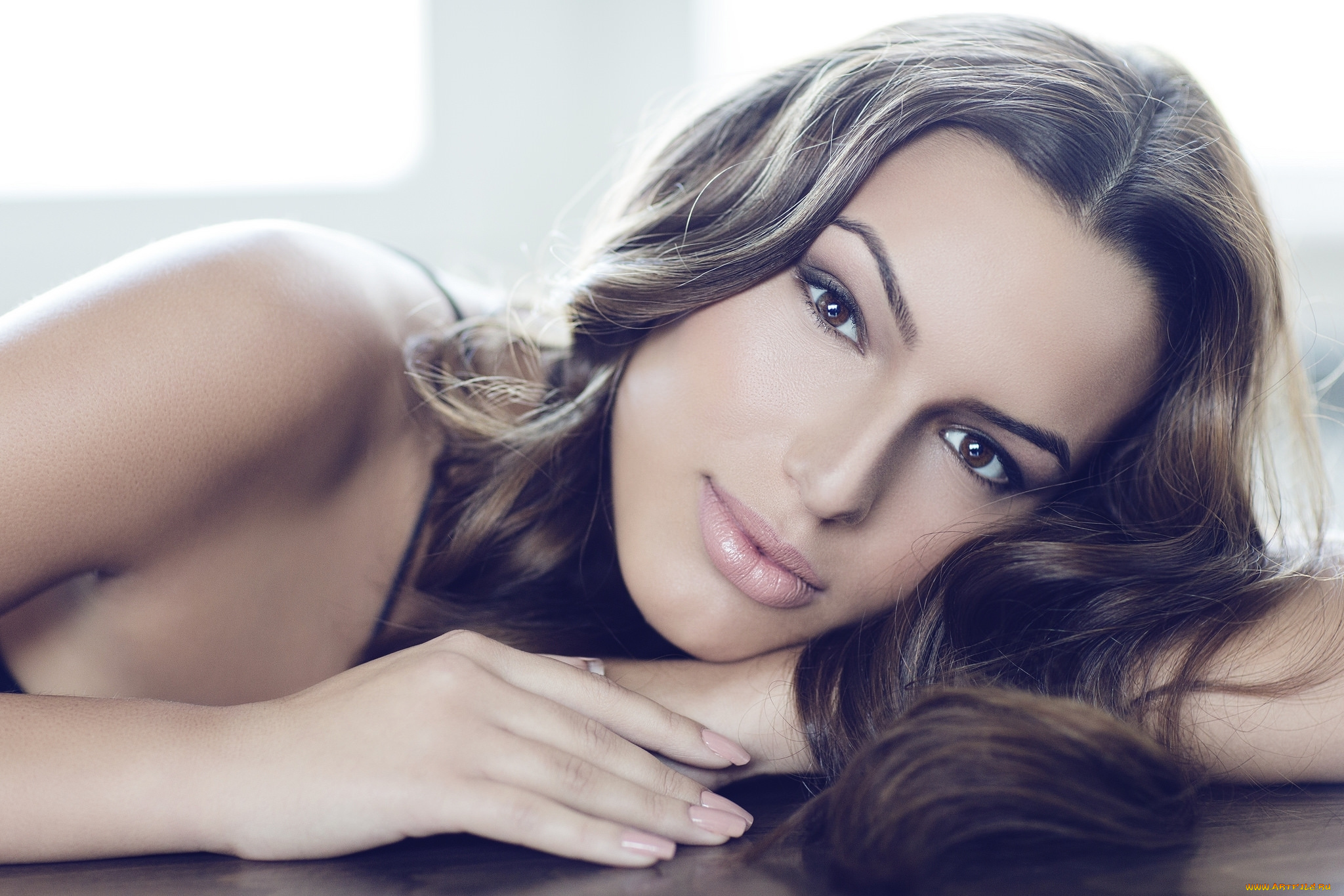 девушки, -unsort, , лица, , портреты, улыбка, волосы, лицо, портрет, красавица