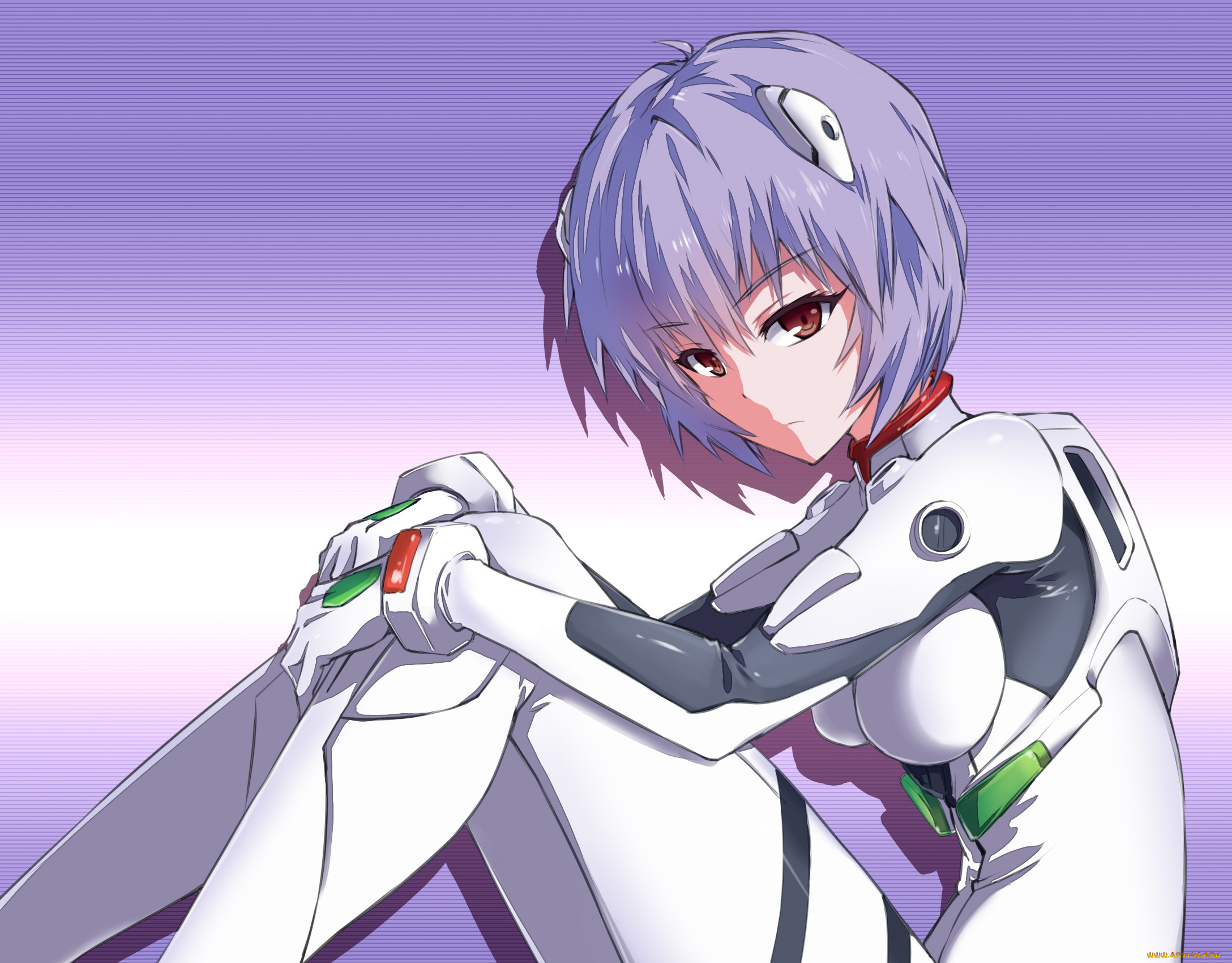 аниме, evangelion, девушка