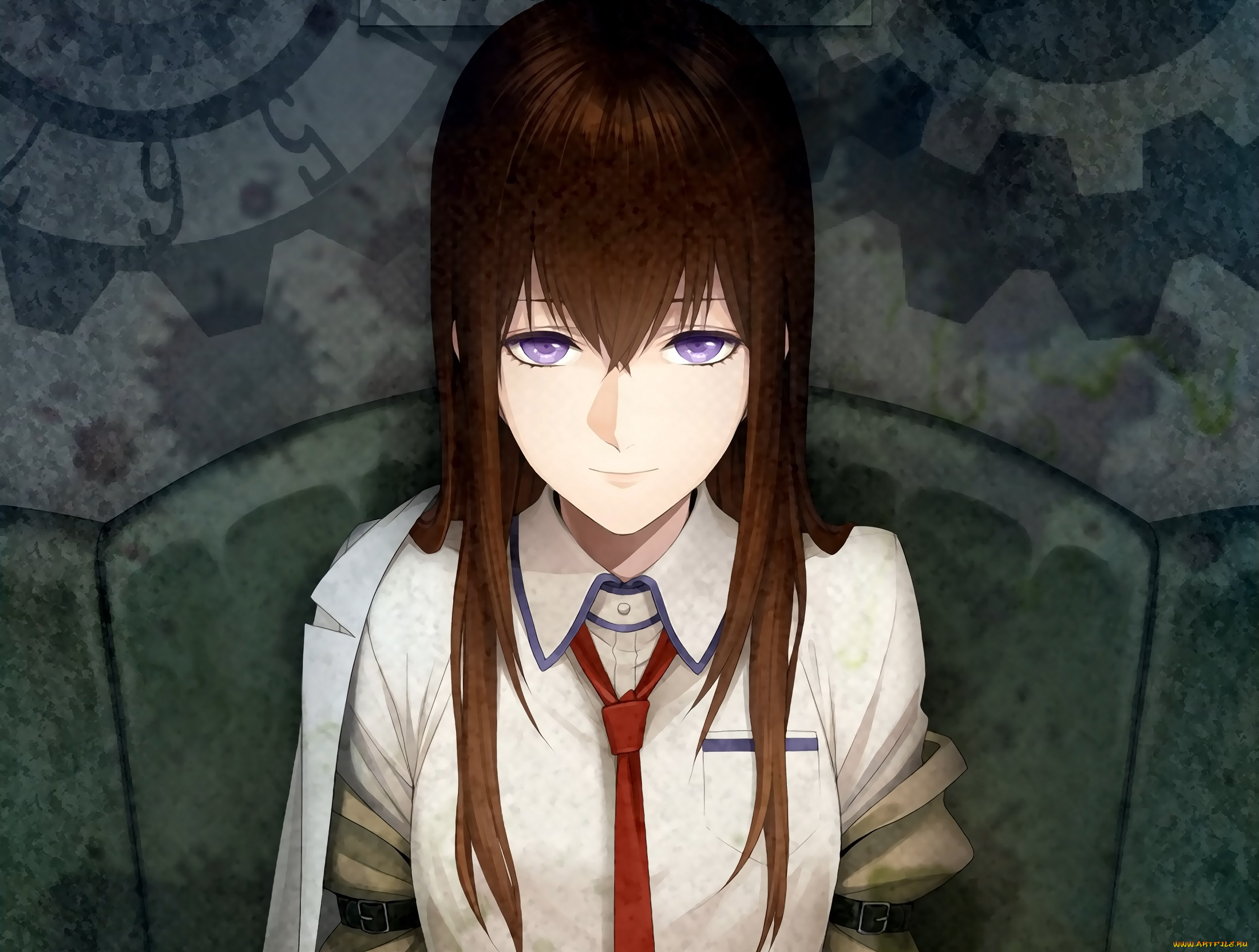 аниме, steins, gate, девушка