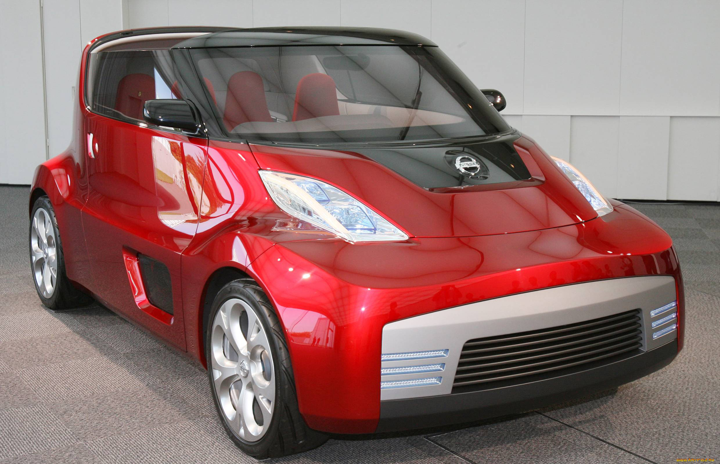 nissan, mini, concept, автомобили, nissan, datsun, выставка, concept, mini, автосалон, красный