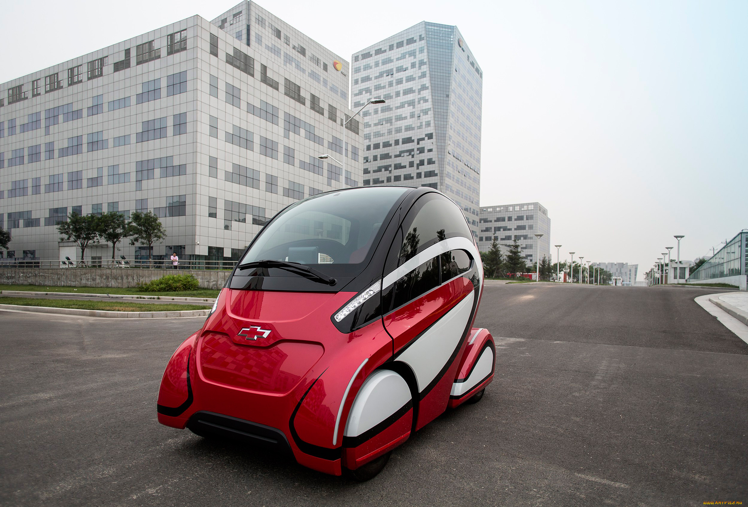 chevrolet, en-v, concept, автомобили, chevrolet, улица, car, красный, concept, en-v