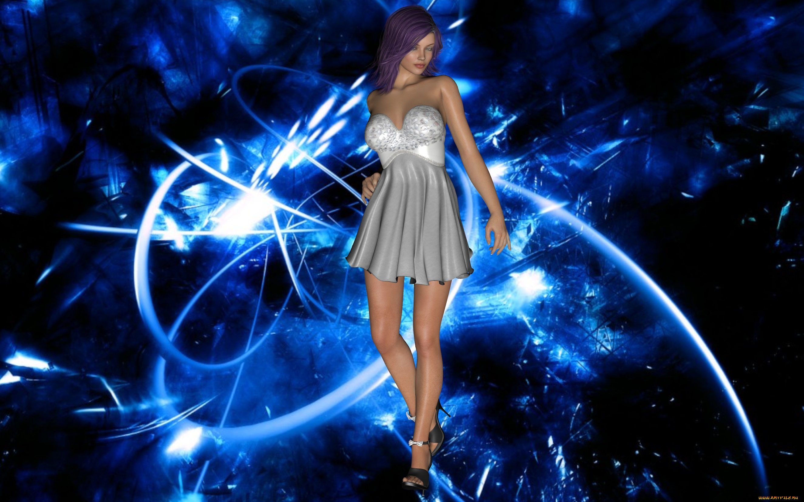 3д, графика, люди, , people, девушка, взгляд, фон