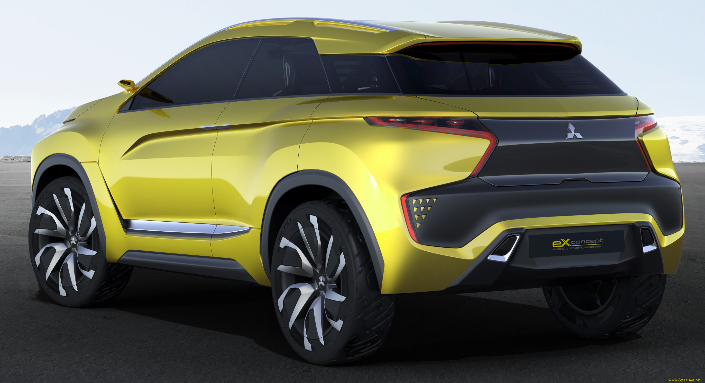 mitsubishi, ex, concept, electric, crossover, автомобили, 3д, crossover, electric, concept, ex, mitsubishi