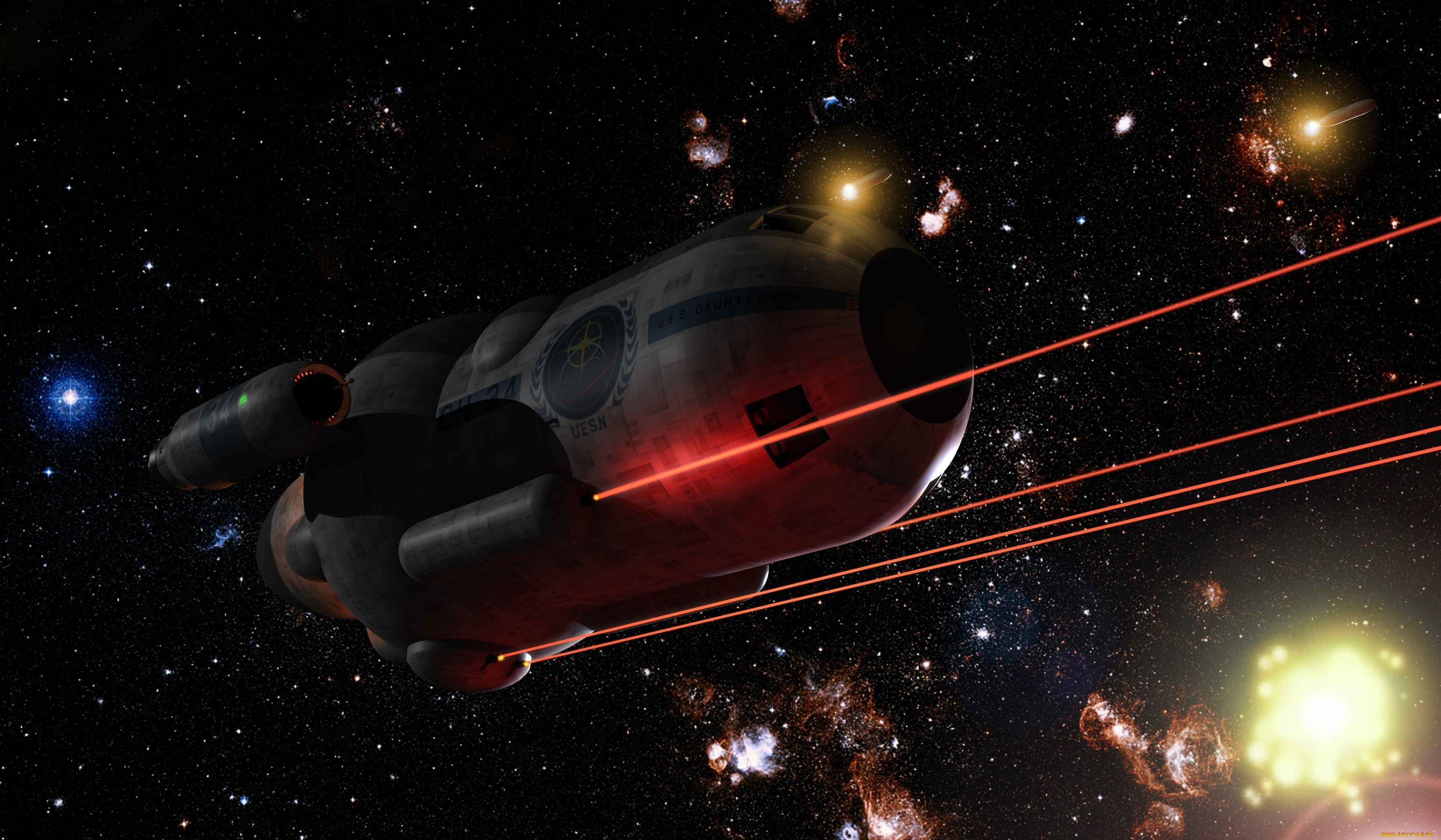 космос, арт, космический, корабль, полет, вселенная, звезды
