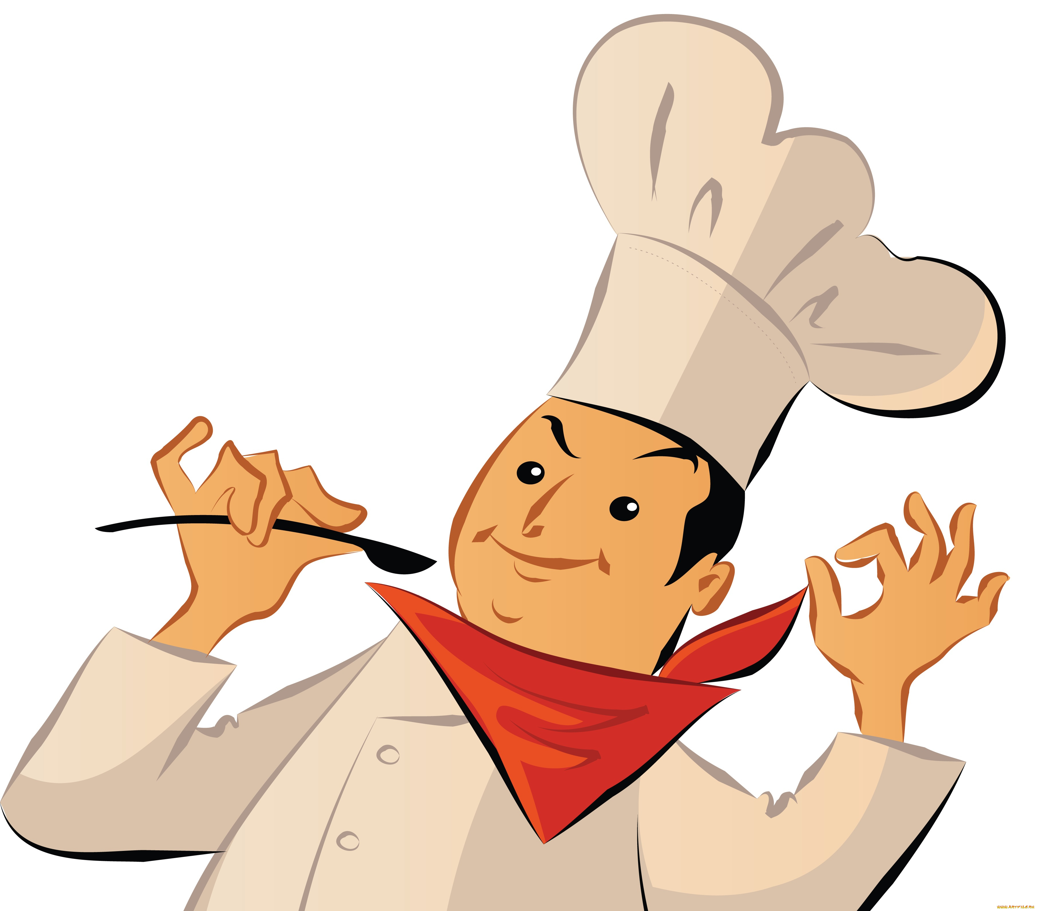 векторная, графика, люди, , people, повар