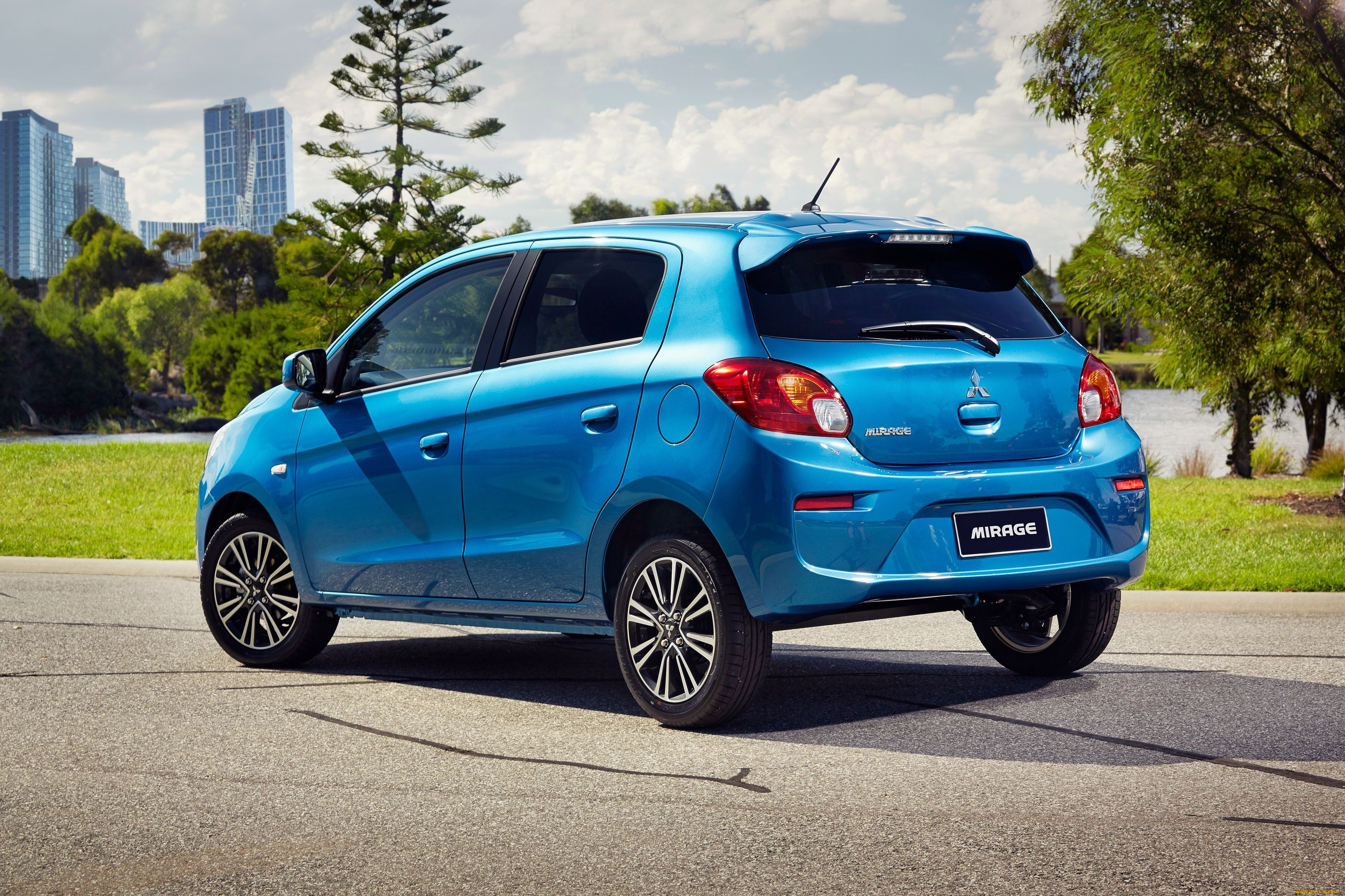 автомобили, mitsubishi, 2016г, синий, au-spec, mirage