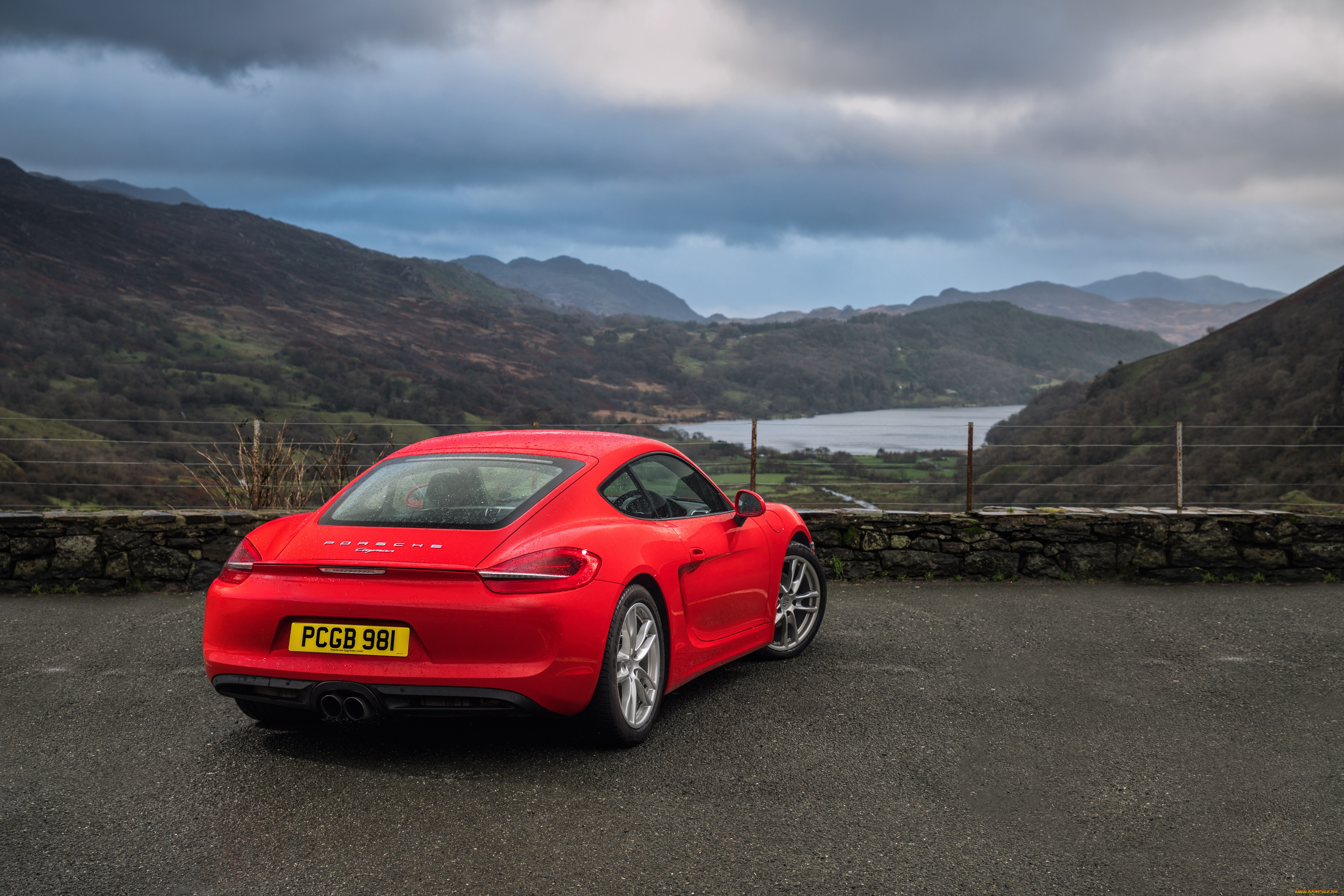 автомобили, porsche, красный, 2014г, 981c, uk-spec, gts, cayman