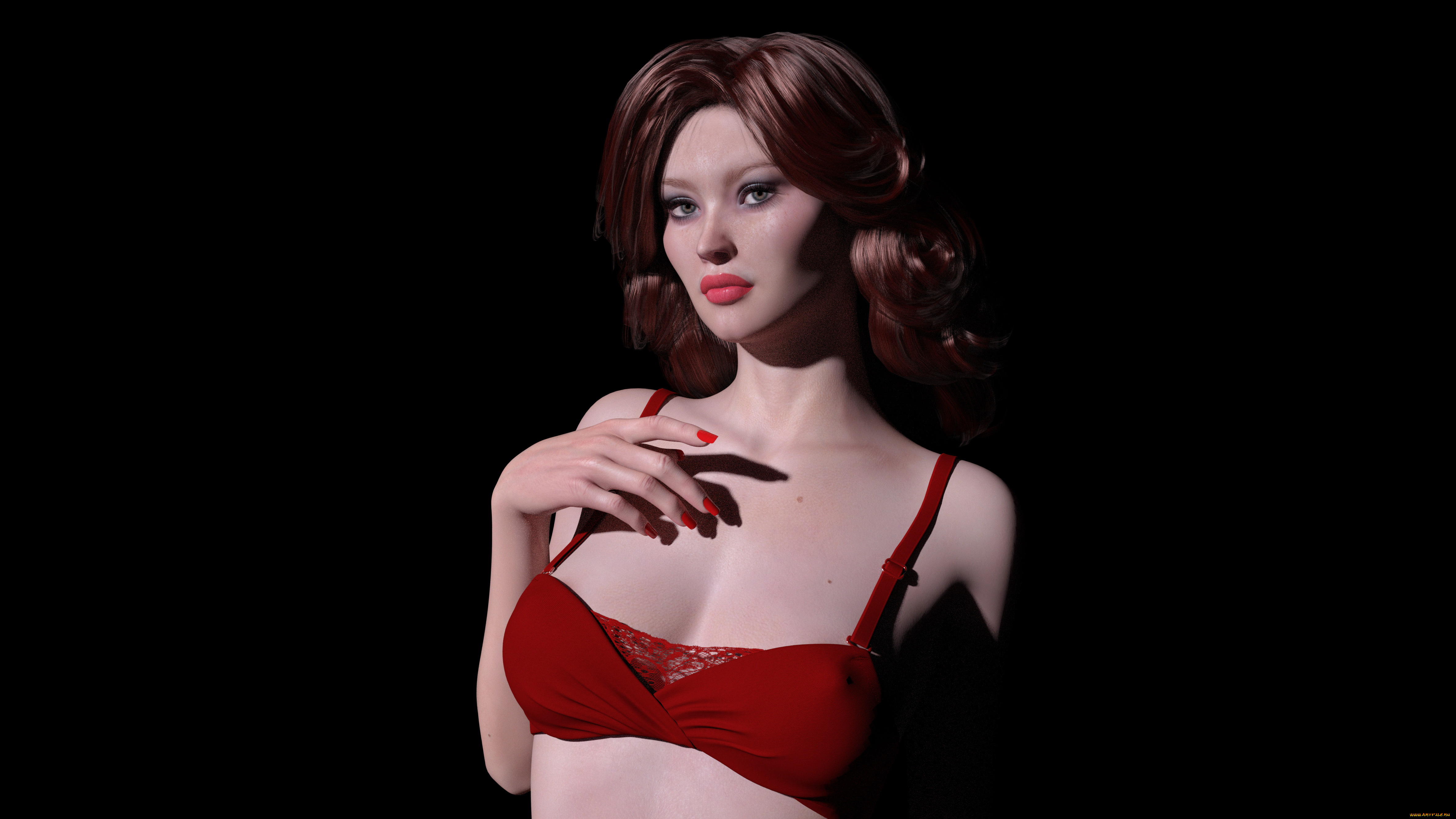 3д, графика, люди, , people, фон, взгляд, девушка