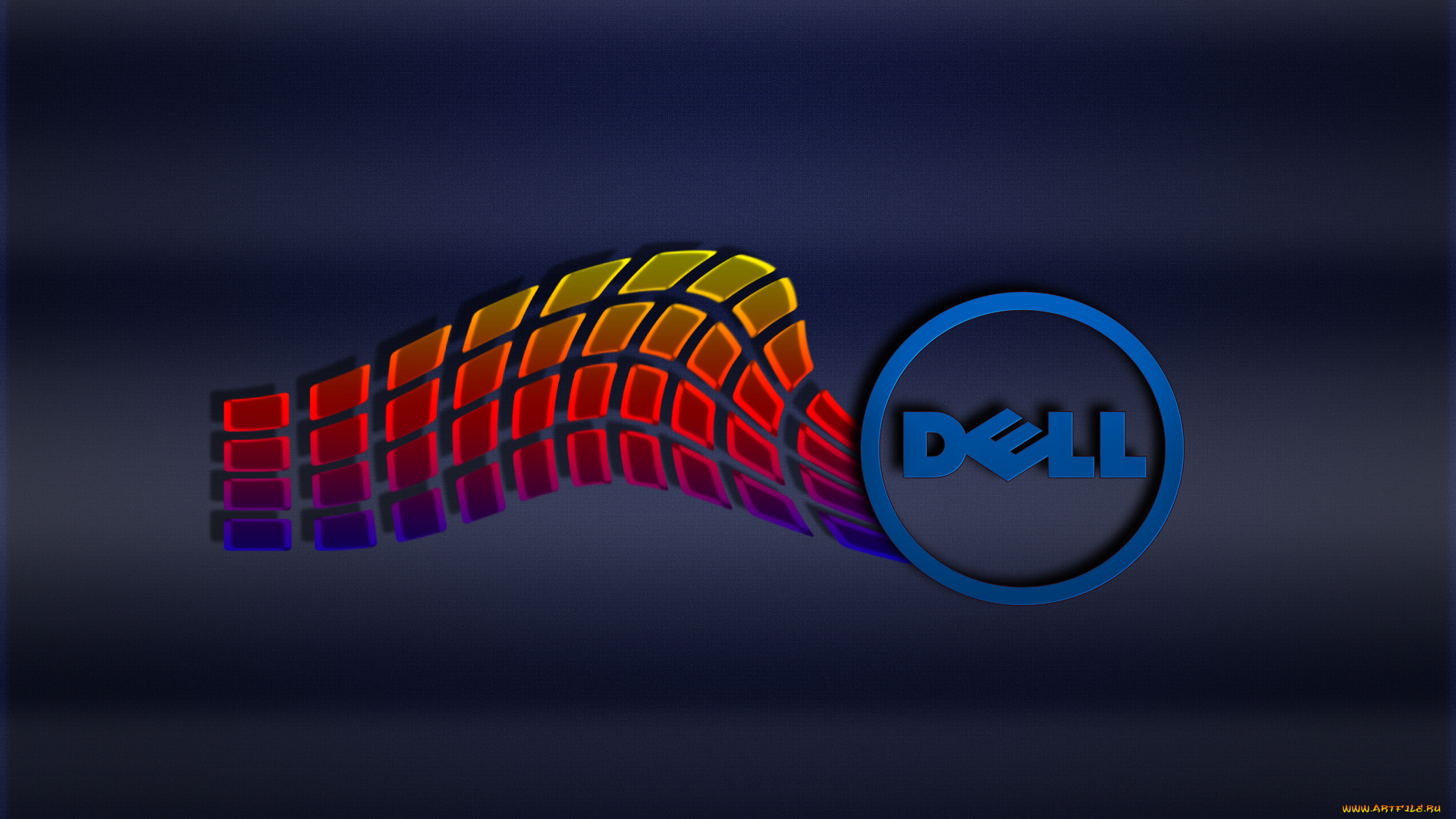 компьютеры, dell, логотип, фон