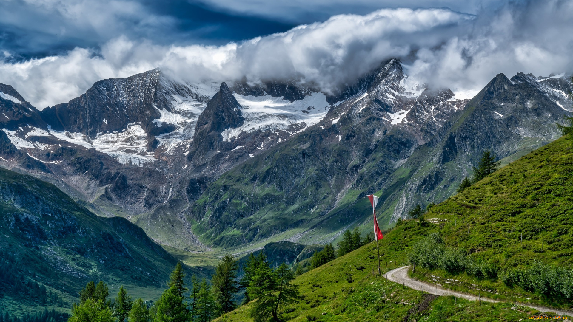 природа, горы, тропинка