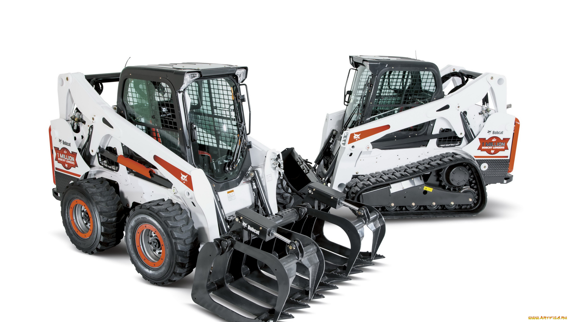 техника, фронтальные, погрузчики, bobcat