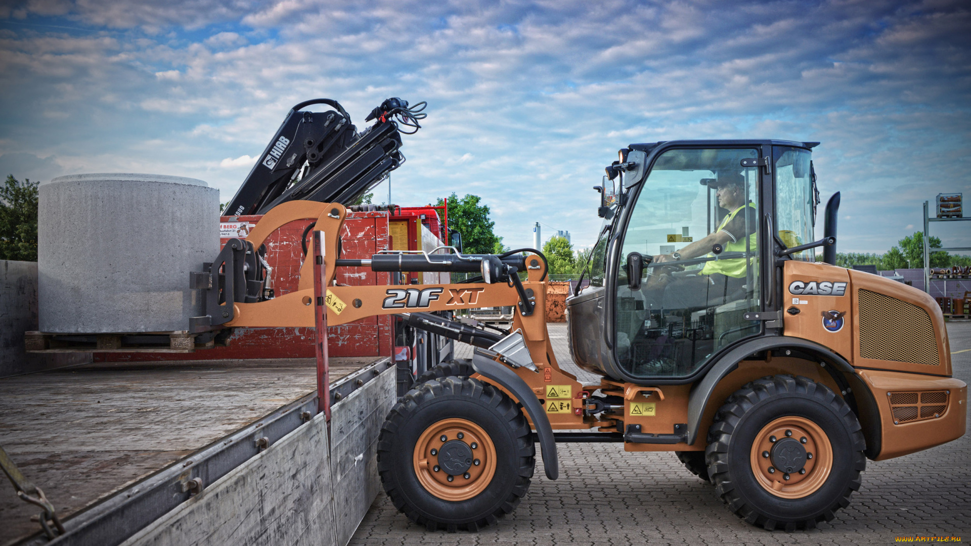 техника, фронтальные, погрузчики, case