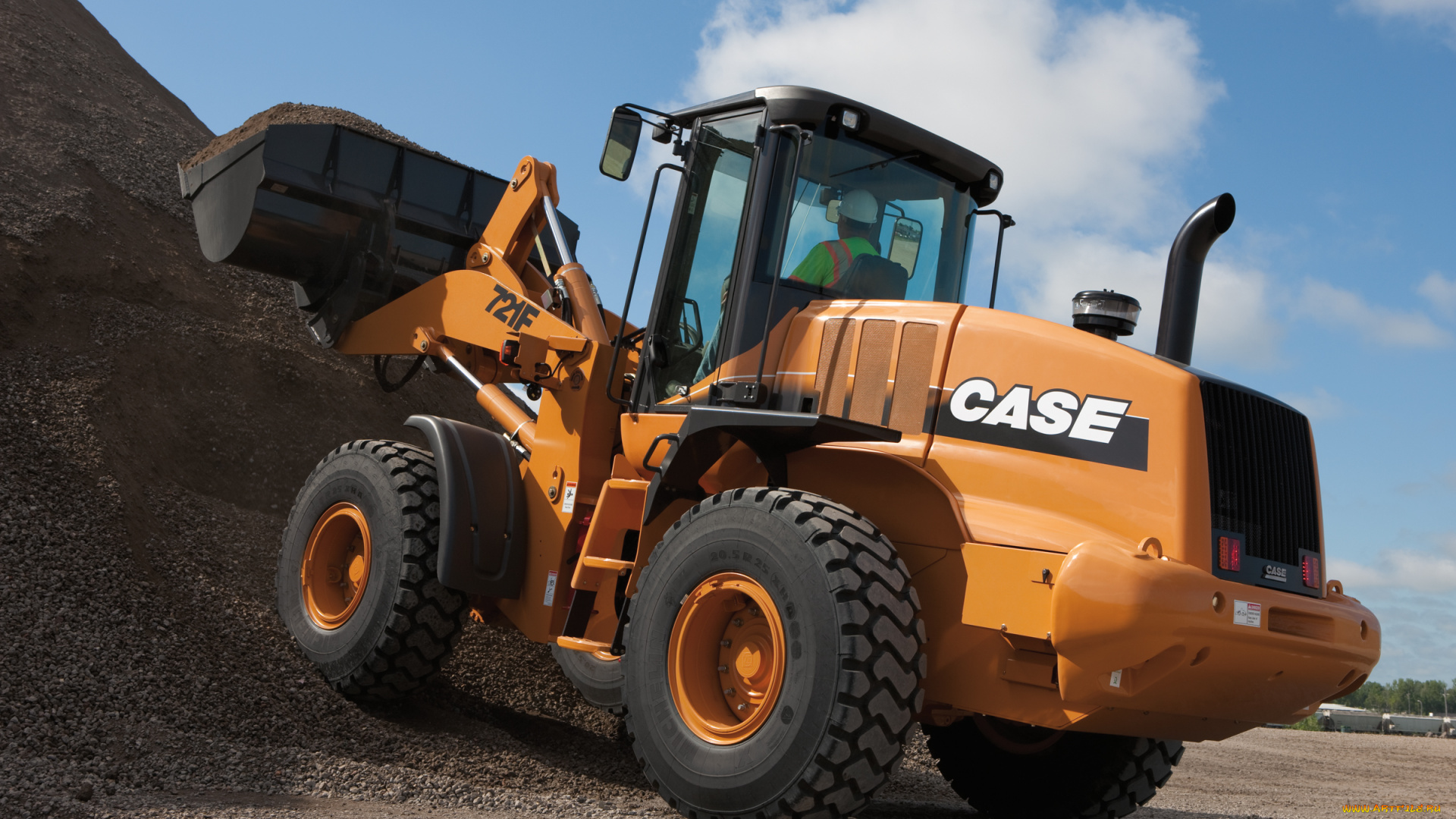 техника, фронтальные, погрузчики, case