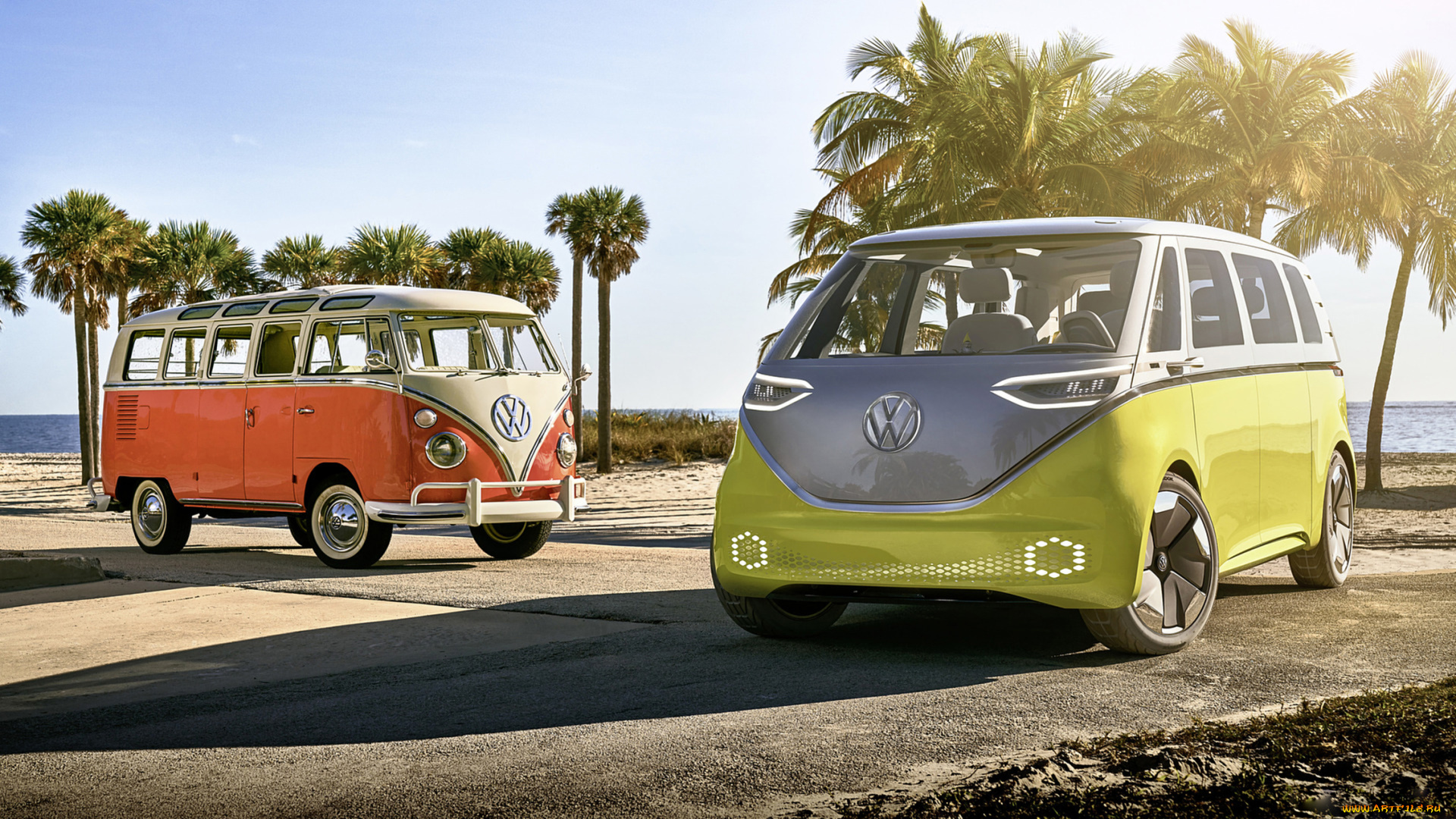 volkswagen, i, , buzz, concept, 2017, автомобили, volkswagen, 2017, i, concept, buzz, d