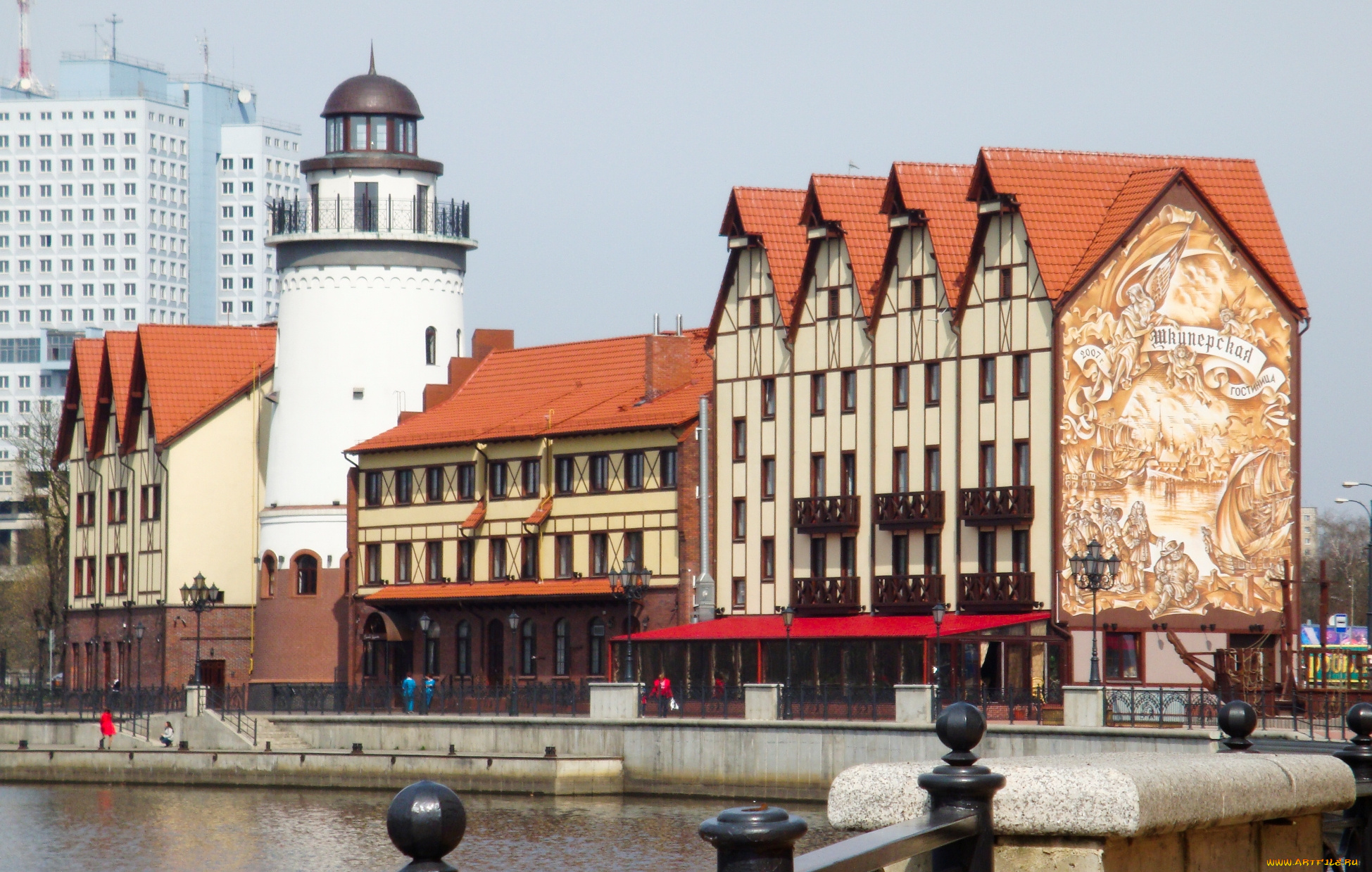 калининград, города, -, здания, , дома, рыбная, деревня