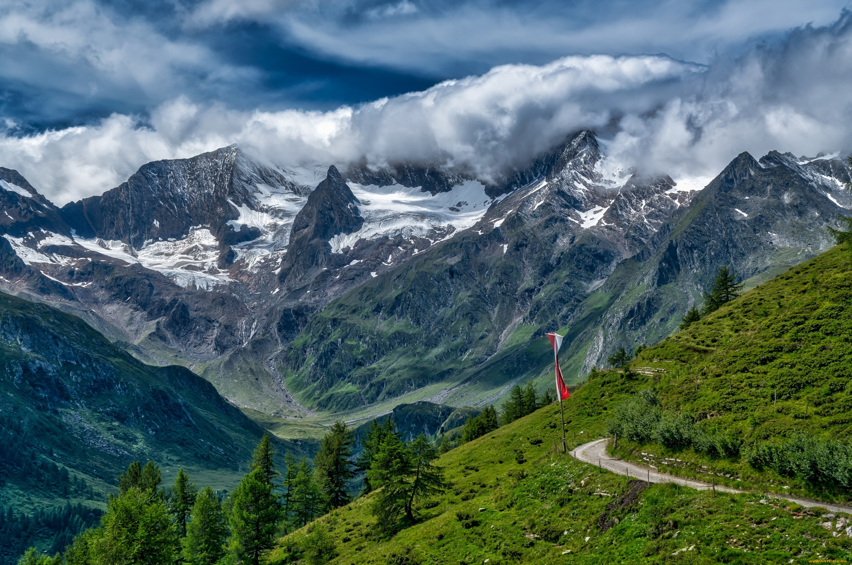 природа, горы, тропинка