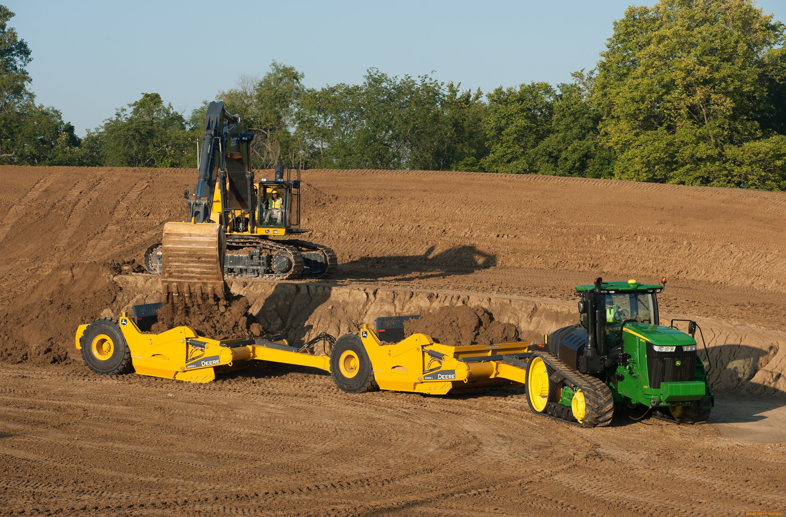 техника, тракторы, на, гусенецах, трактор