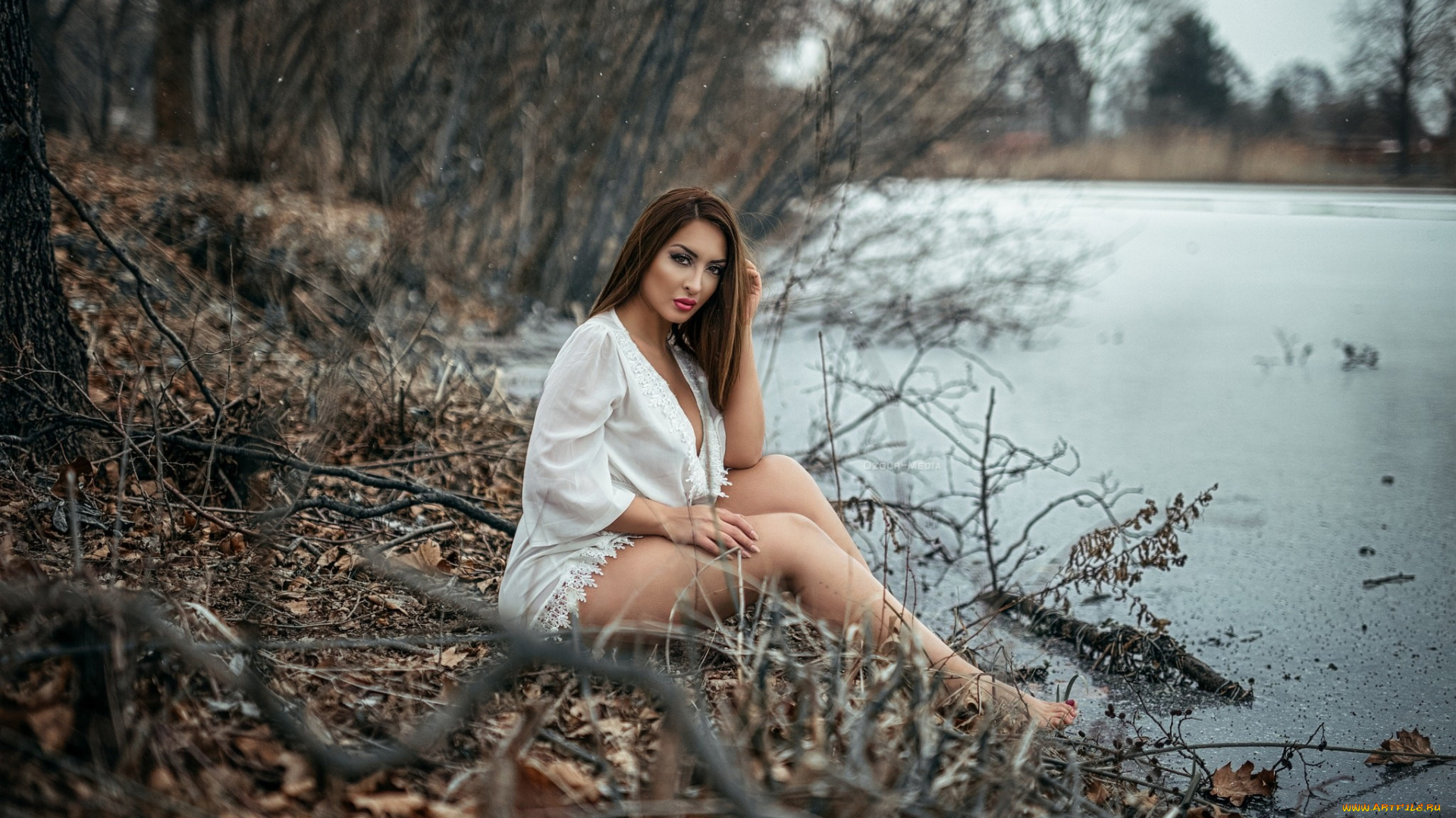 девушки, -unsort, , брюнетки, темноволосые, брюнетка, осень, природа, фото, девушек