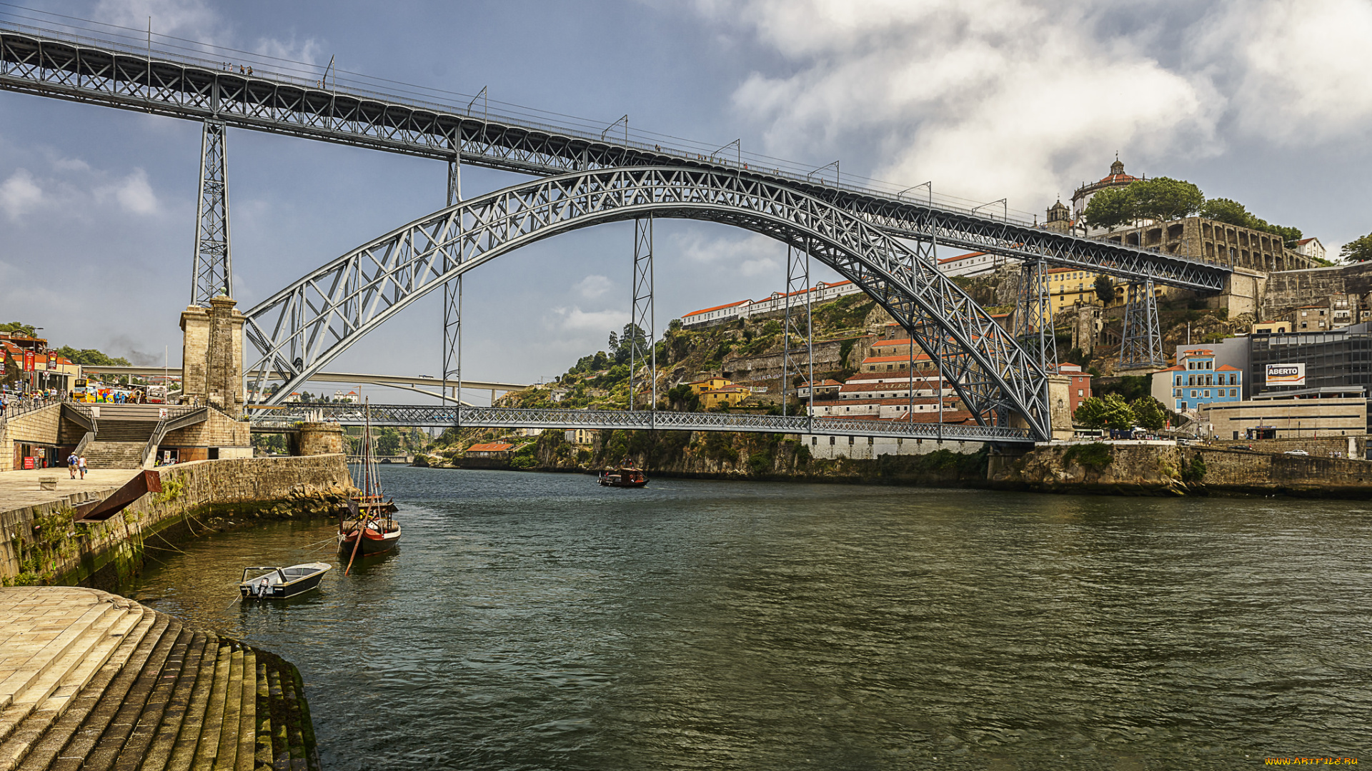 porto, города, порту, , португалия, простор