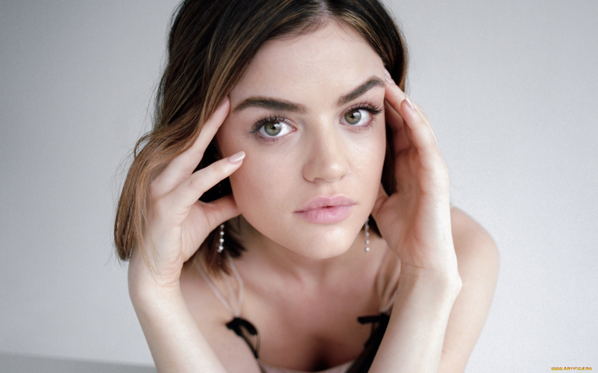девушки, lucy, hale, лицо, шатенка